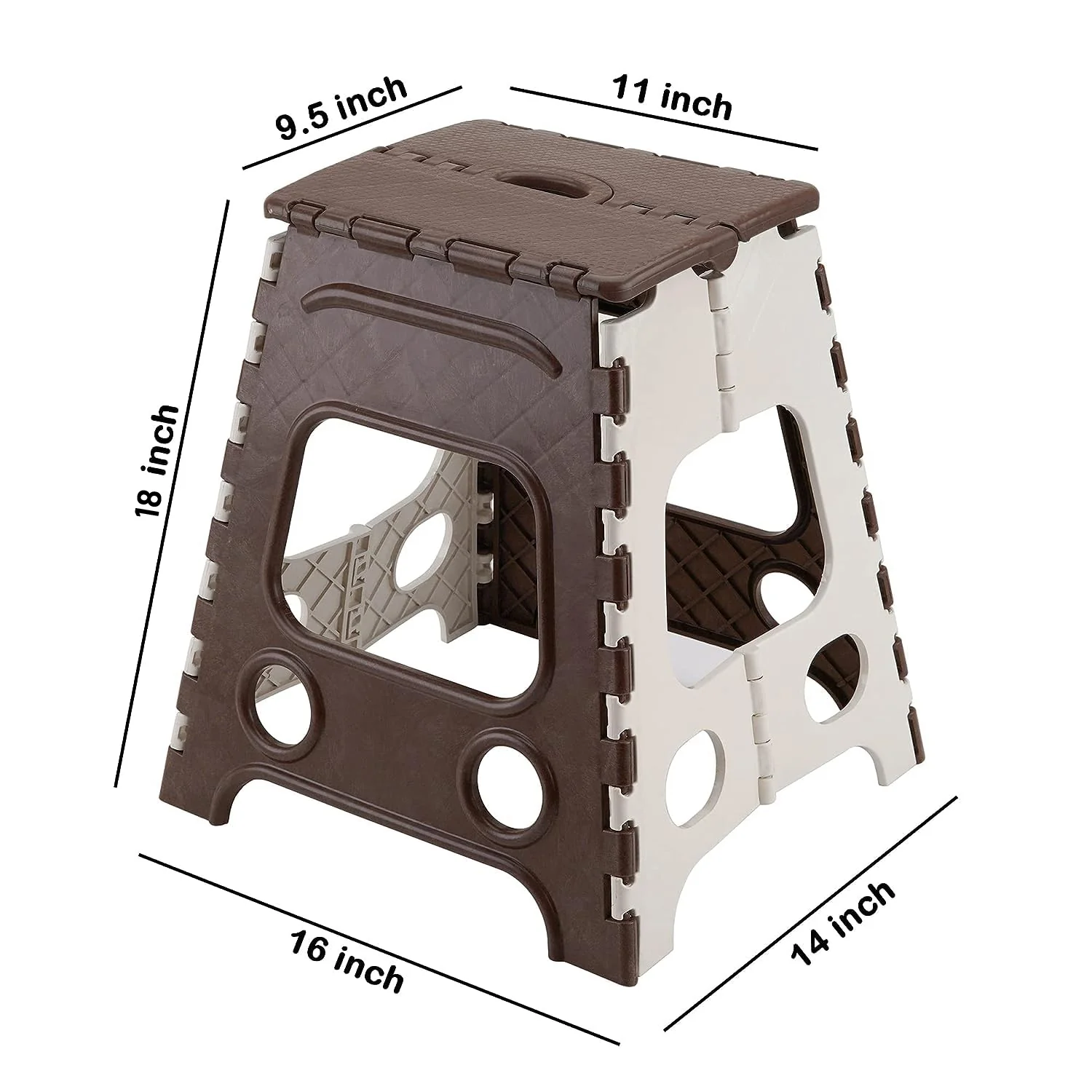18 Inch Non-Slip Folding Stool for Kitchen, Bathroom & Garden - Image 6