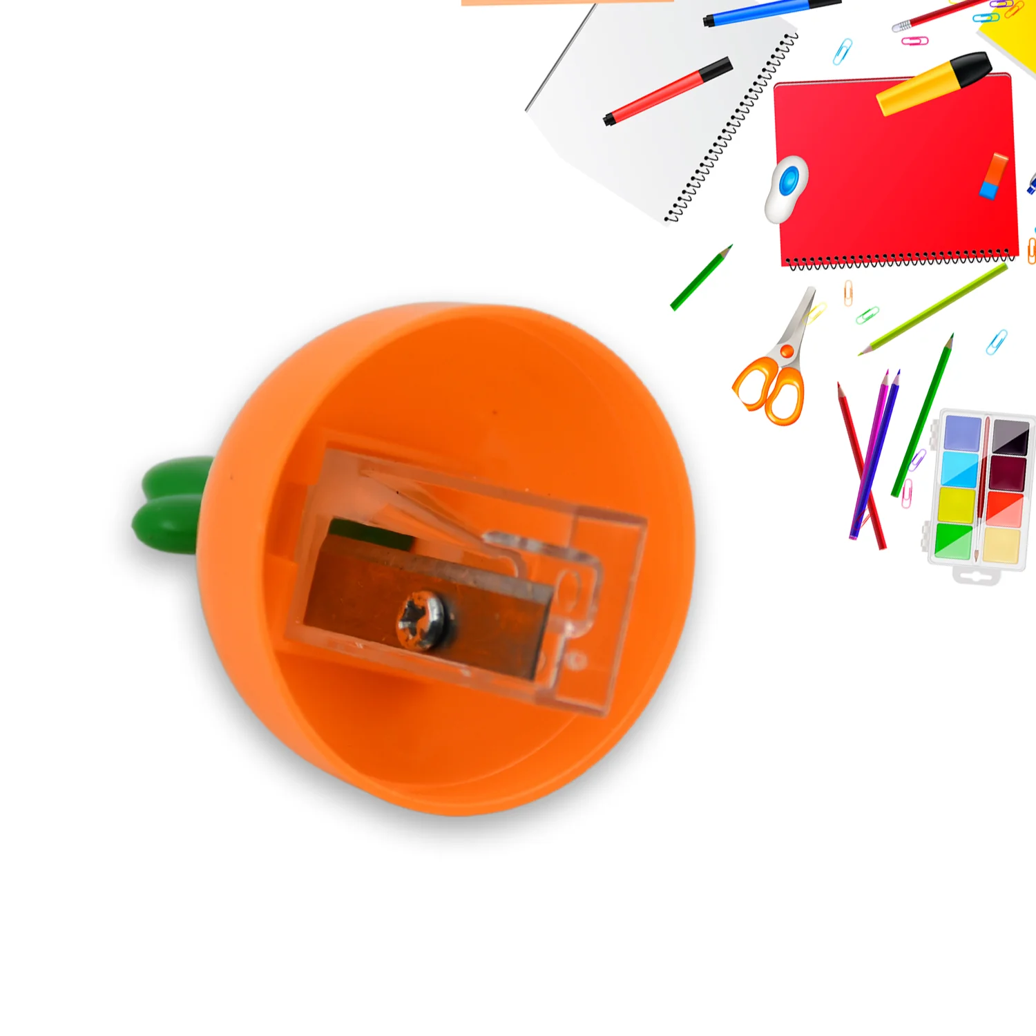 Student Pencil Sharpener Cartoon Carrot Design Suitable for Kids  Stationery 1 Pc - Image 5