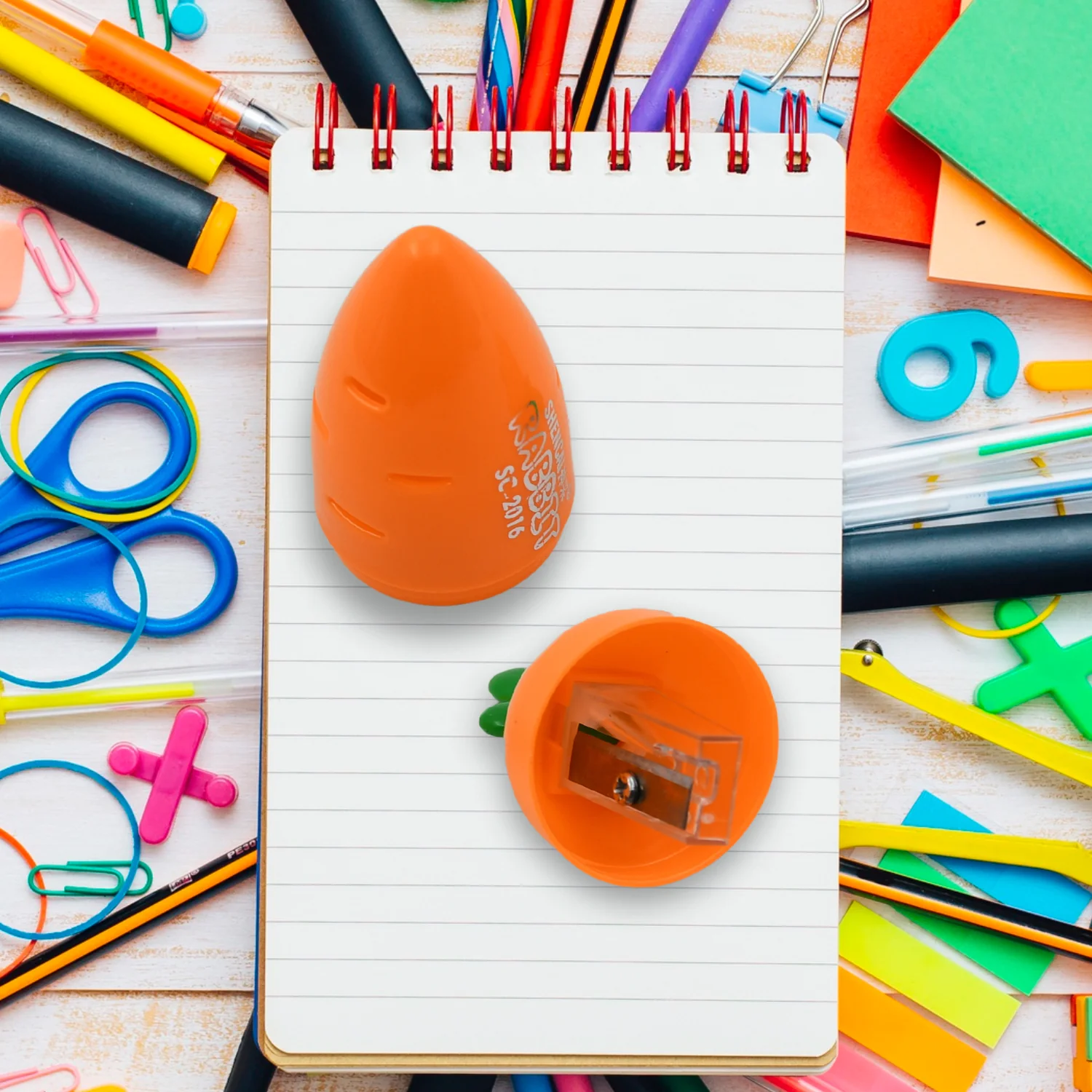 Student Pencil Sharpener Cartoon Carrot Design Suitable for Kids  Stationery 1 Pc - Image 6