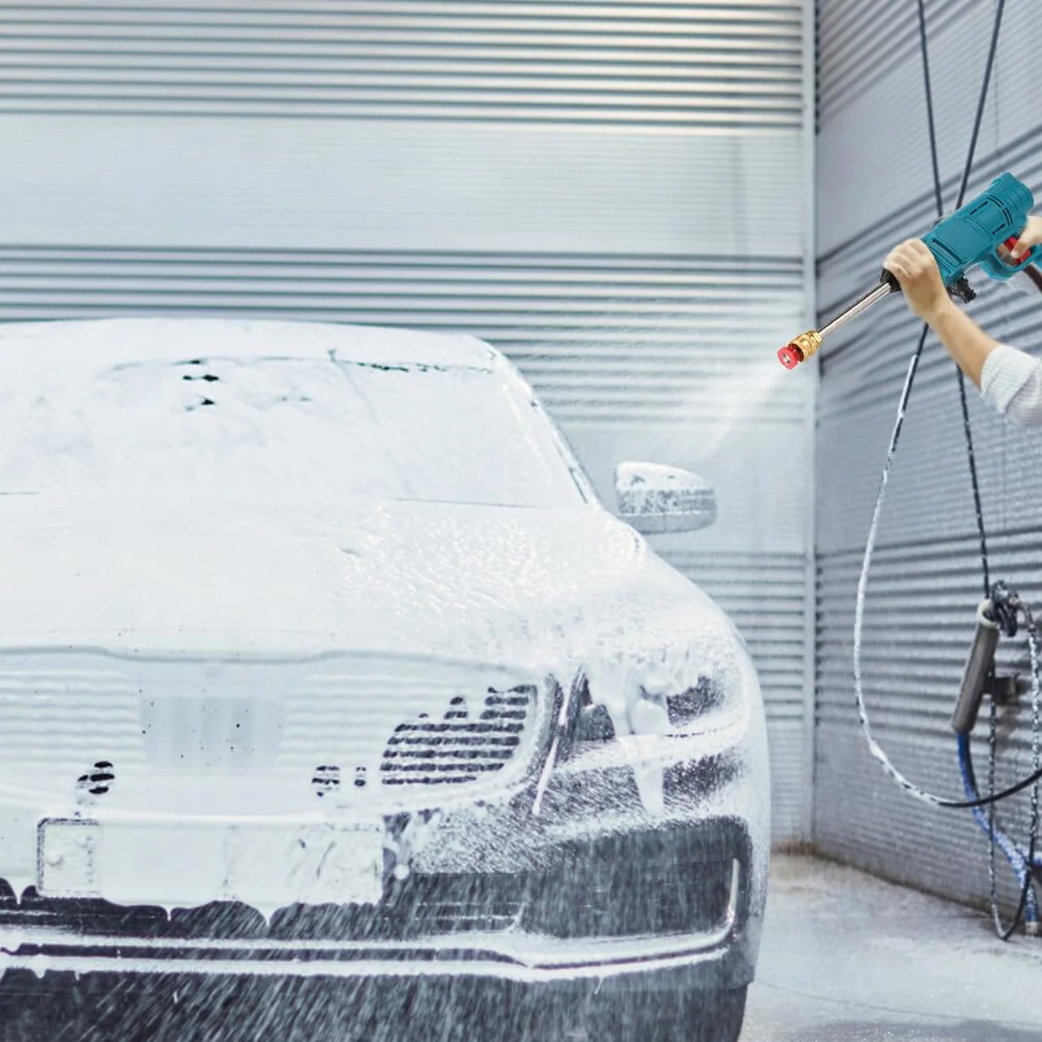 88VF Car Washer Gun Wireless High Pressure Washer Water Spray Gun (1 Set) - Image 3