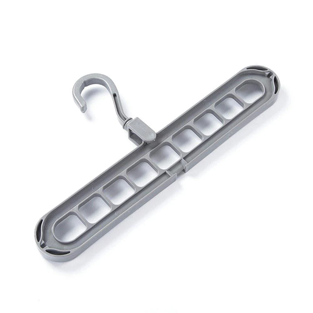 9-Hole Plastic Hanger Hook for Wardrobe Clothes Organization & Indoor Storage - Image 6