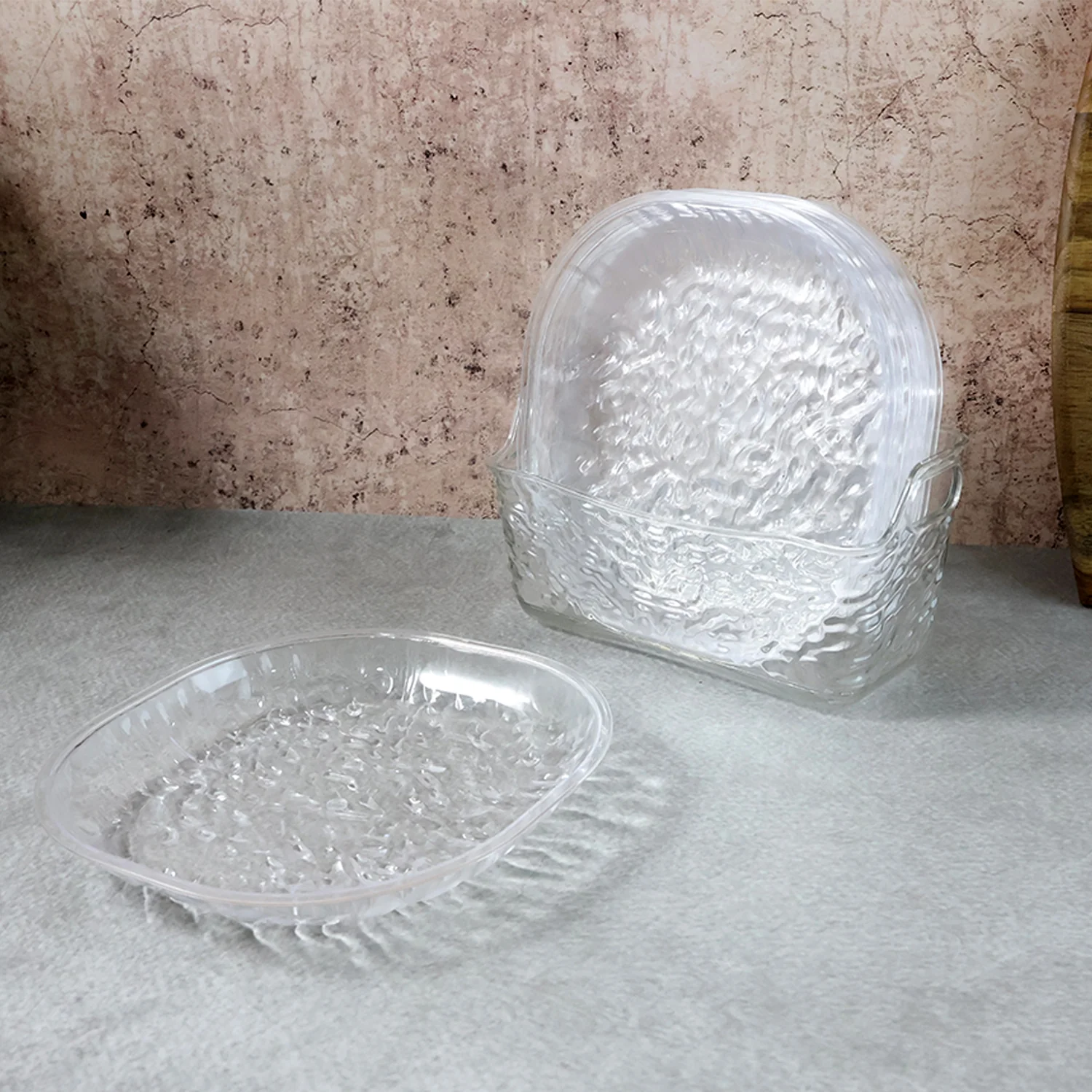 9-in-1 Crystal Glass Snack Serving Plates Set - Image 8