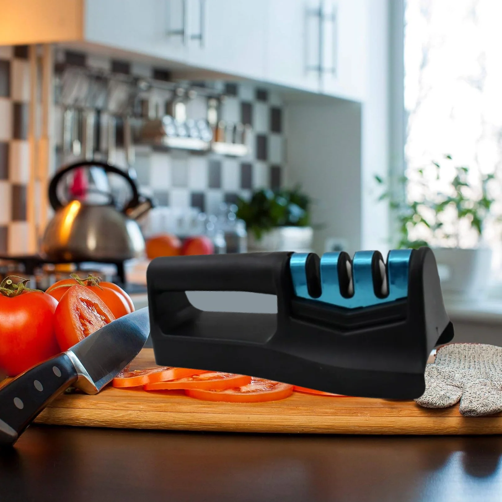 Kitchen Knife Sharpener – Handheld Chefs & Serrated (1 Pc, Chopper Not Included) - Image 10