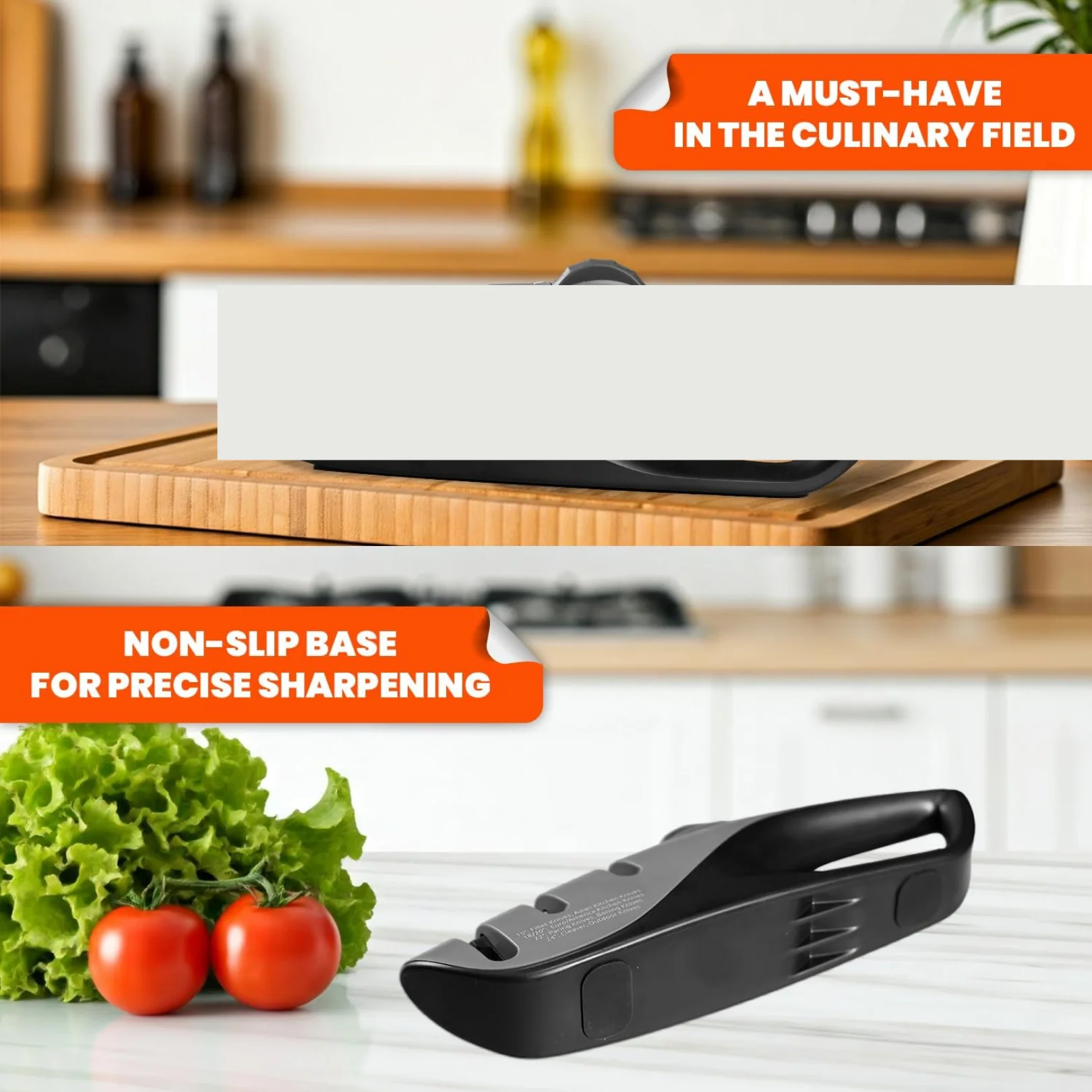 Kitchen Knife Sharpener – Handheld Chefs & Serrated (1 Pc, Chopper Not Included) - Image 5