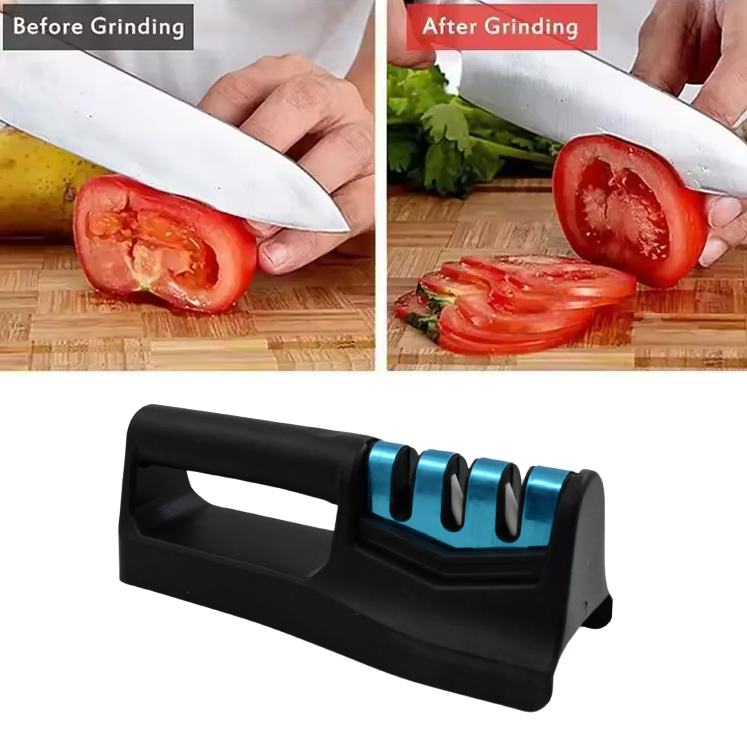 Kitchen Knife Sharpener – Handheld Chefs & Serrated (1 Pc, Chopper Not Included) - Image 6