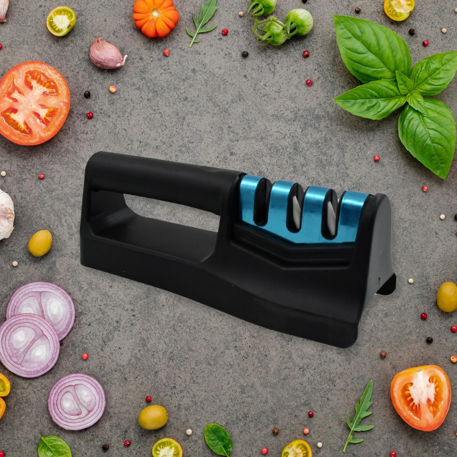 Kitchen Knife Sharpener – Handheld Chefs & Serrated (1 Pc, Chopper Not Included) - Image 9