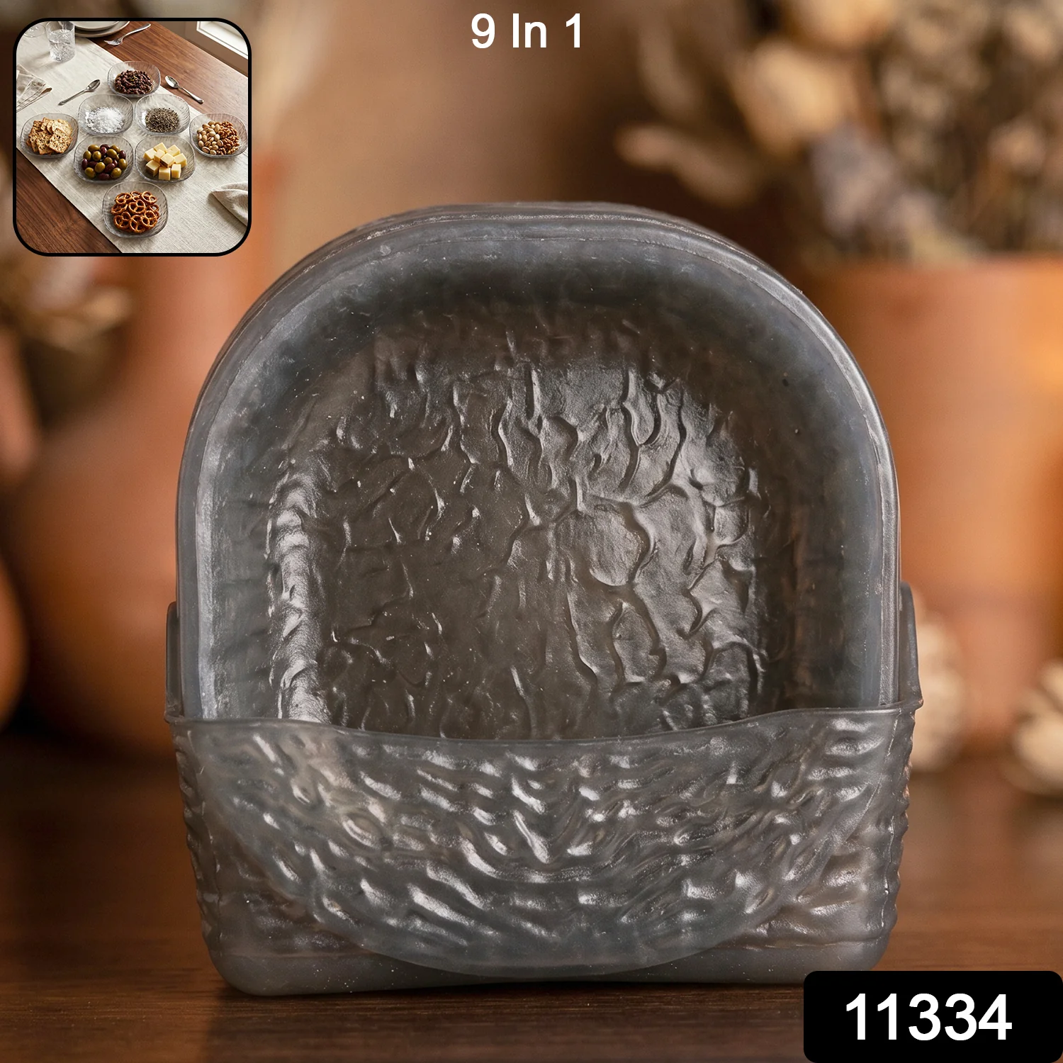 9 In 1 Plastic Snack Serving Plates (1 Set) - Image 2