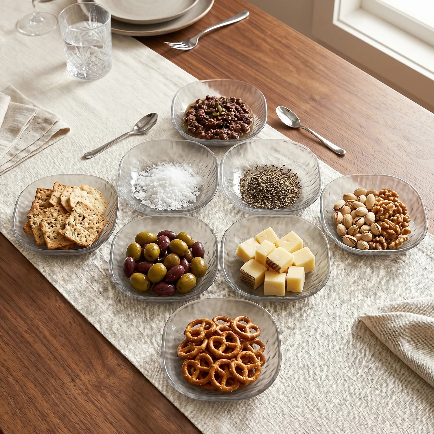9 In 1 Plastic Snack Serving Plates (1 Set) - Image 5