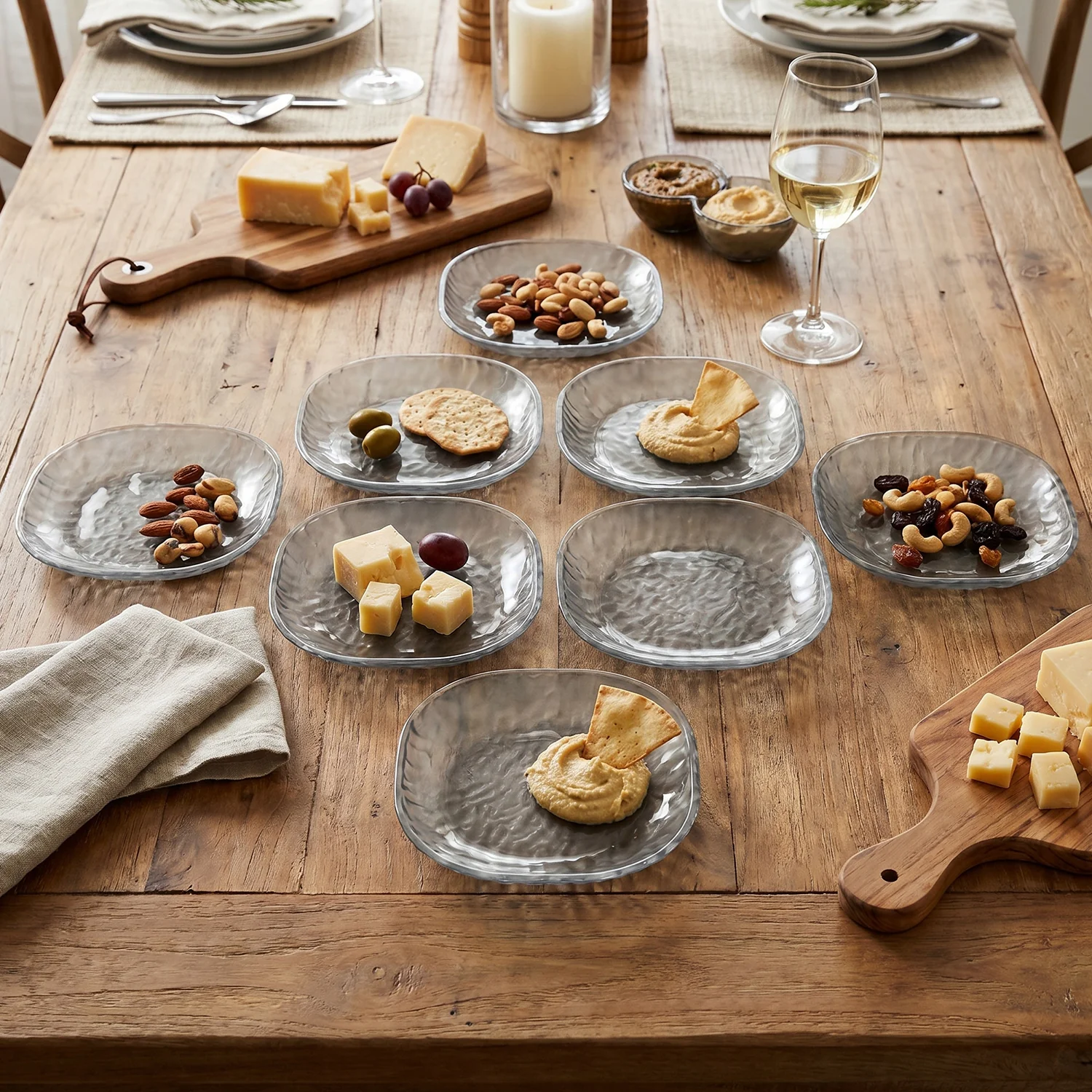 9 In 1 Plastic Snack Serving Plates (1 Set) - Image 7