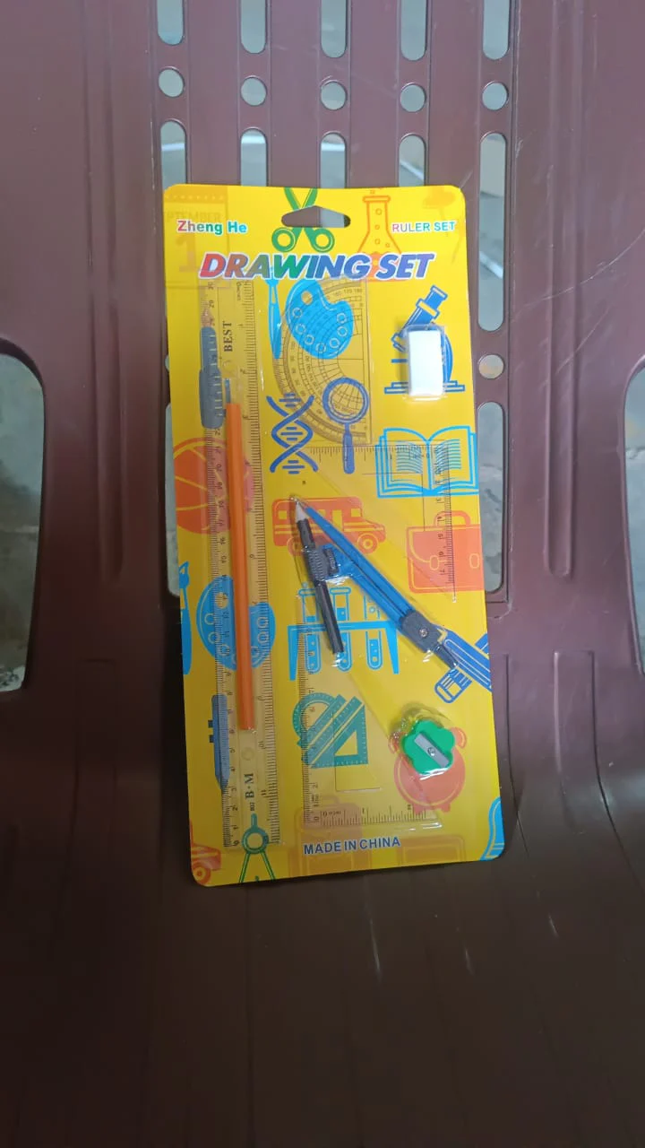 9 in 1 Stationery Set for School Student Office, Draft Rulers - Image 7