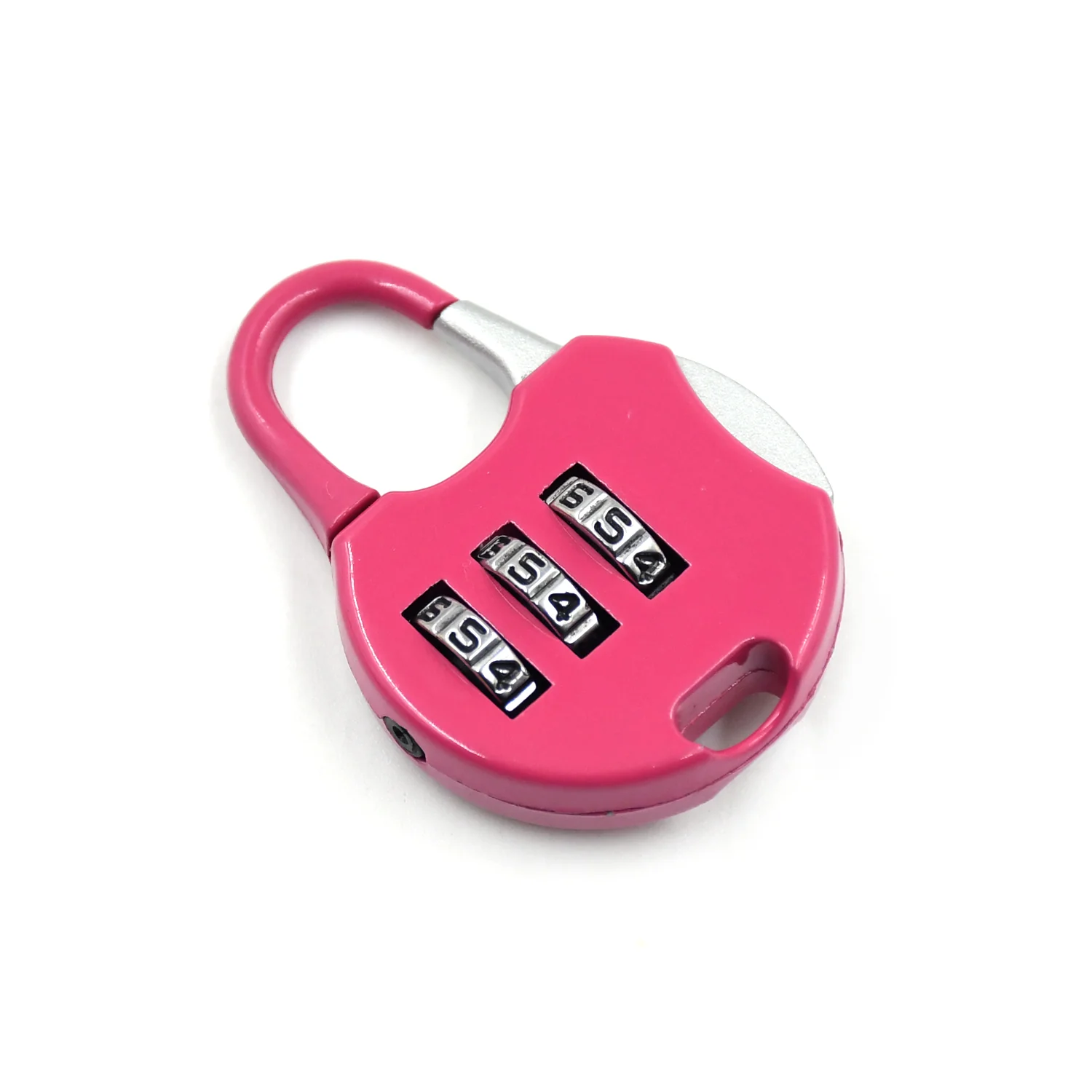 3-Digit Travel Combination Lock of Zinc Alloy, Small Safe Combination Padlock Resettable Number Lock Small Colorful Code Locks for Lockers Suitcases Luggage With Safety Lanyard Spring Coil Wire Disc Brake Lock Reminder Cable - Image 4