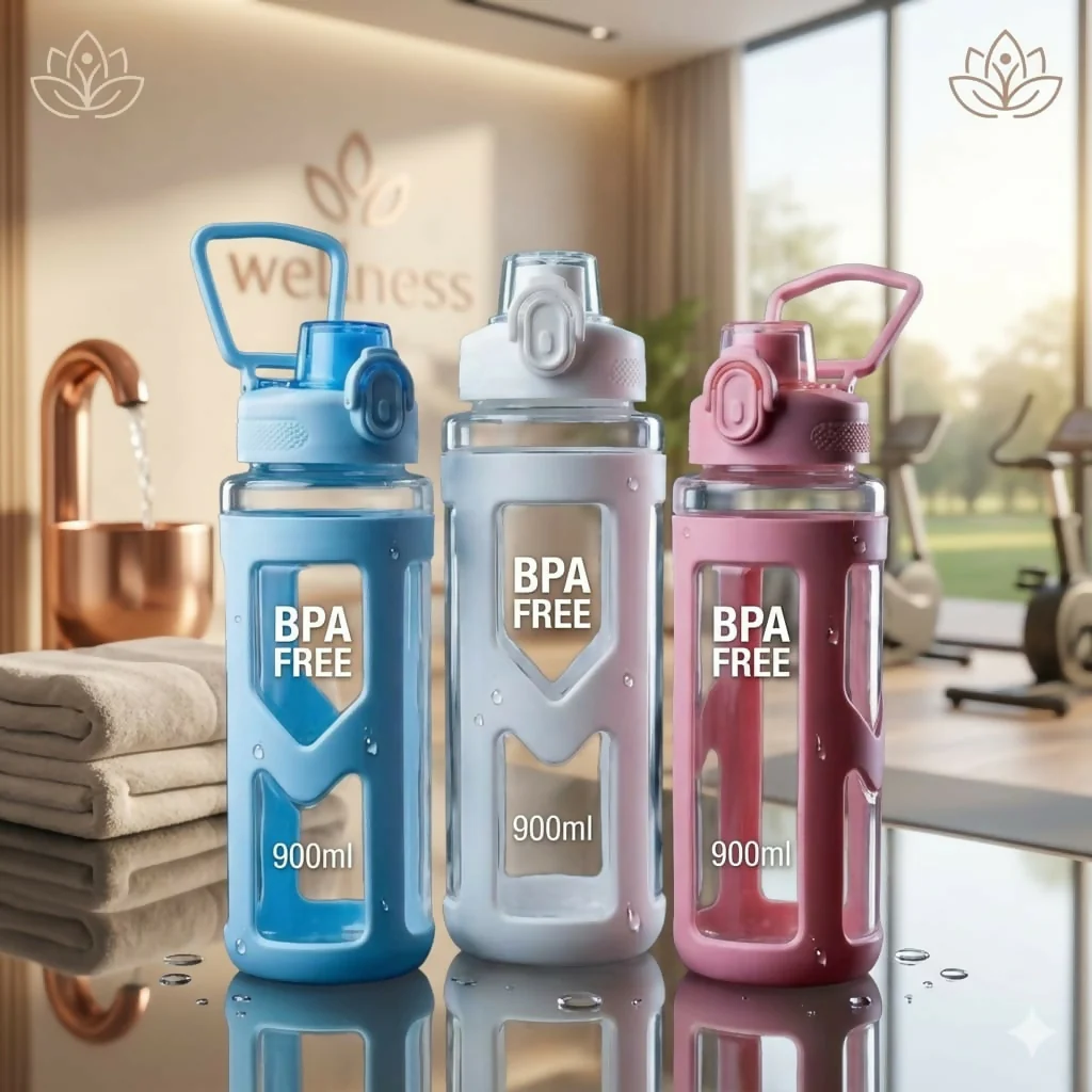 900ml Premium Sports Water Bottle with Carry Handle for Gym & Travel - Image 4