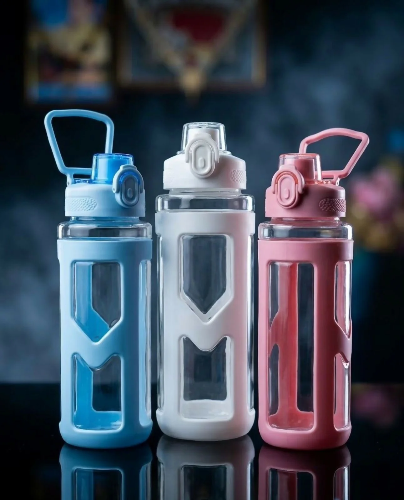 900ml Premium Sports Water Bottle with Carry Handle for Gym & Travel - Image 5