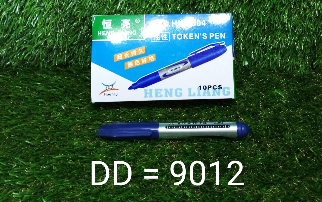 10Pc Permanent Blue Marker and pen used in studies - Image 9