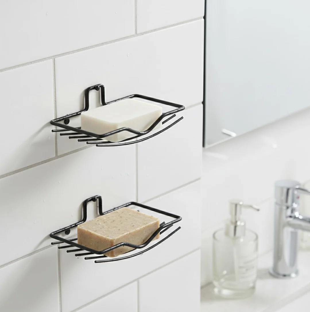 Wall Mount 2-Piece Soap Rack – Versatile Holder for Bathrooms & Homes - Image 3