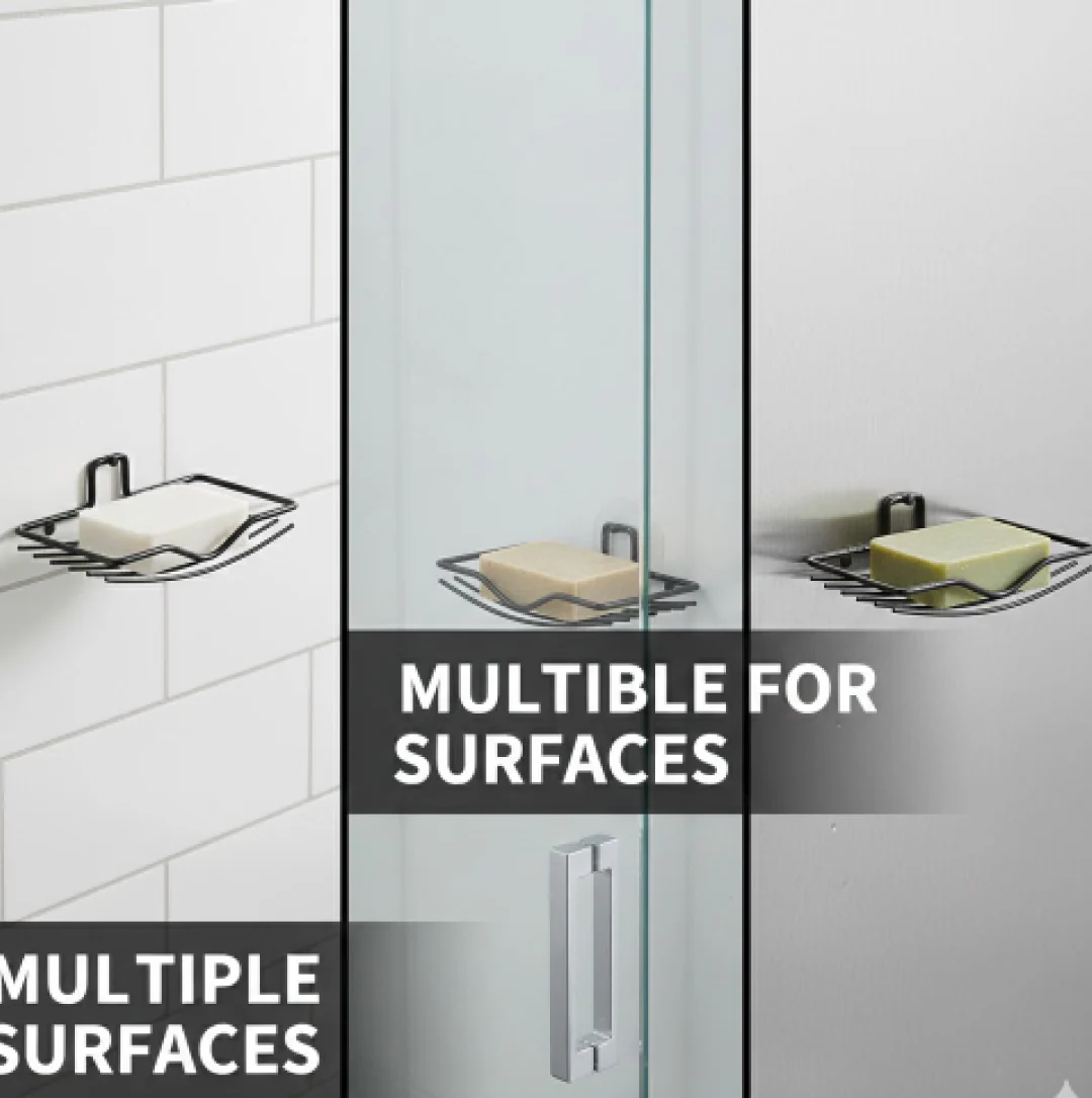 Wall Mount 2-Piece Soap Rack – Versatile Holder for Bathrooms & Homes - Image 5