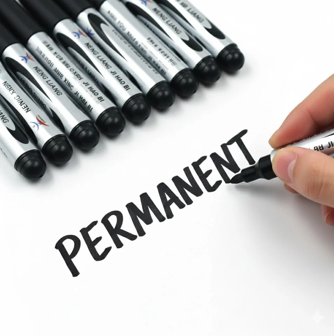 10 Pc Permanent Black Marker - Image 4