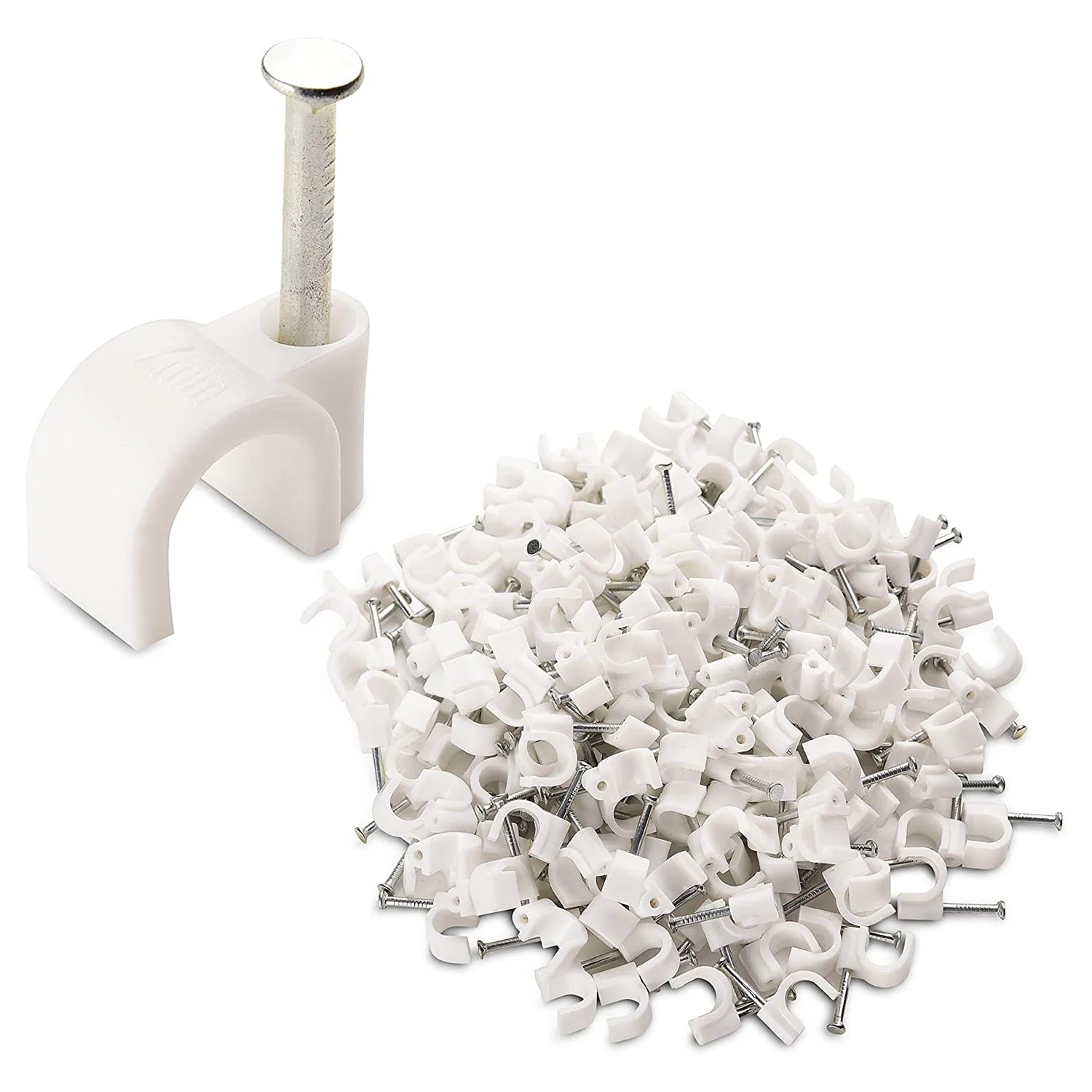100 Pc 6MM Cable Clips for Securing Wires on Walls - Image 6
