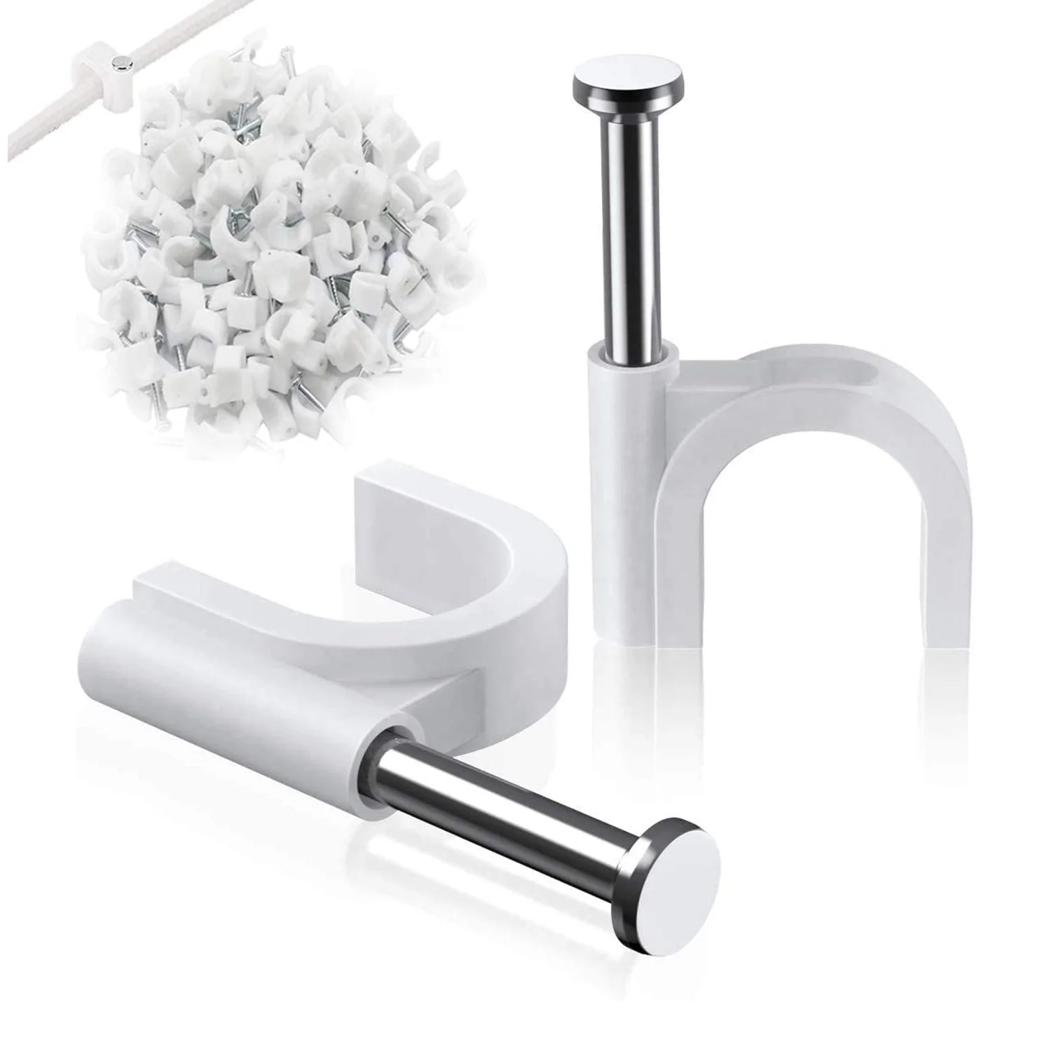 100 Pc 6MM Cable Clips for Securing Wires on Walls - Image 7