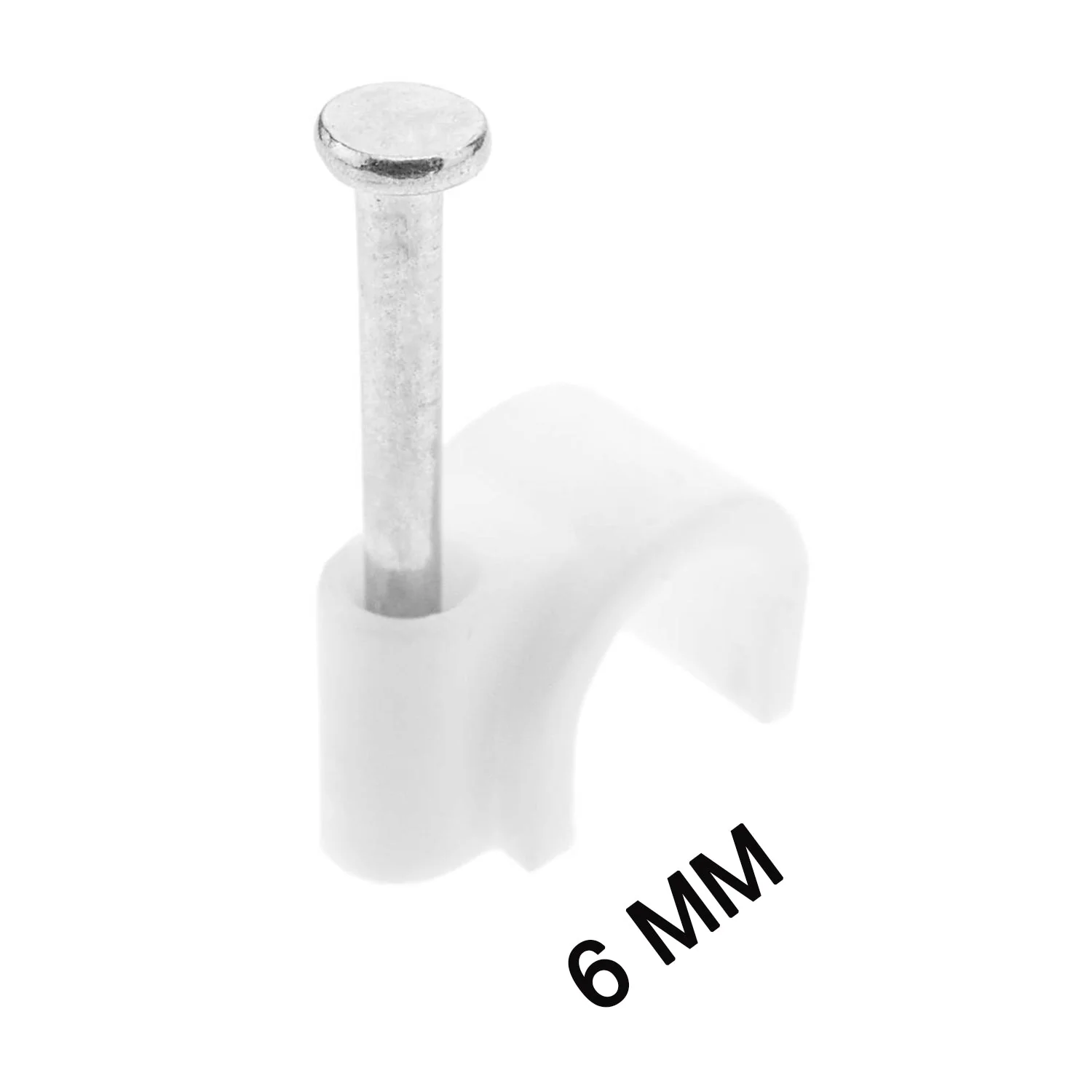 100 Pc 6MM Cable Clips for Securing Wires on Walls - Image 8