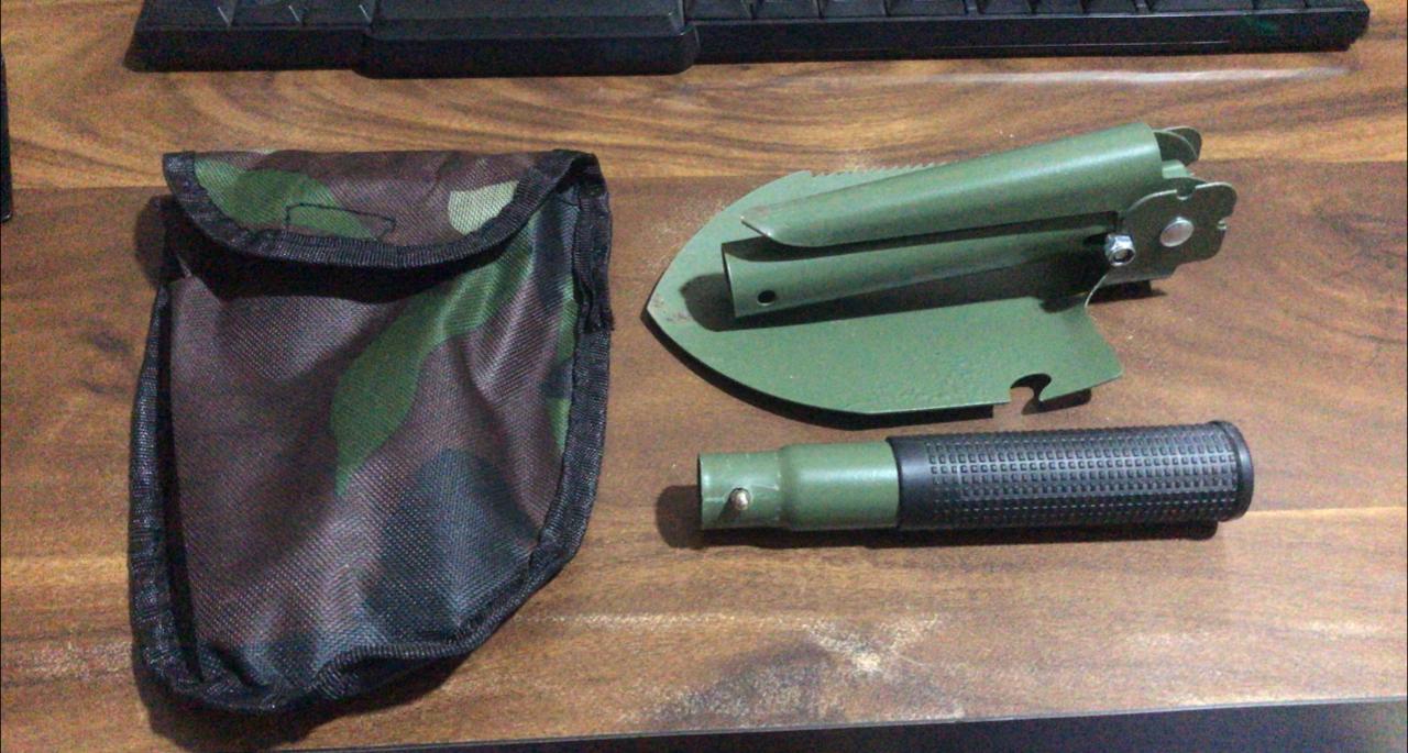 Portable Camping Hiking Garden Mini Folding Shovel with Case - Image 7