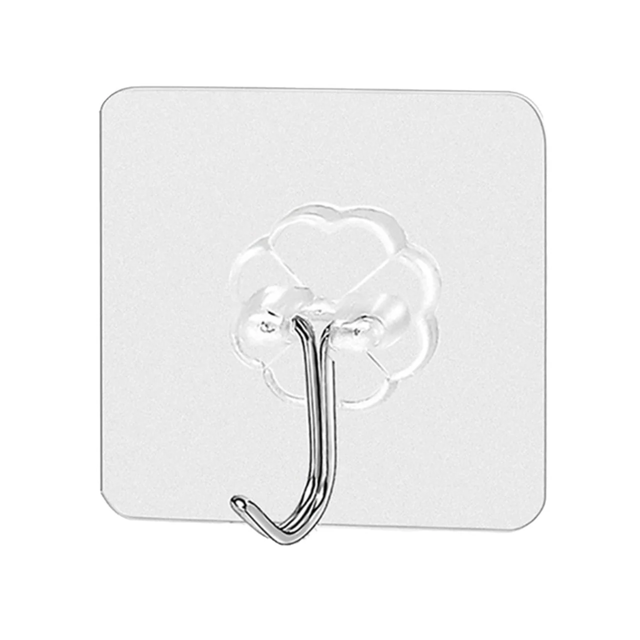100PC MULTIPURPOSE STRONG SMALL STAINLESS STEEL ADHESIVE WALL HOOKS - Image 4
