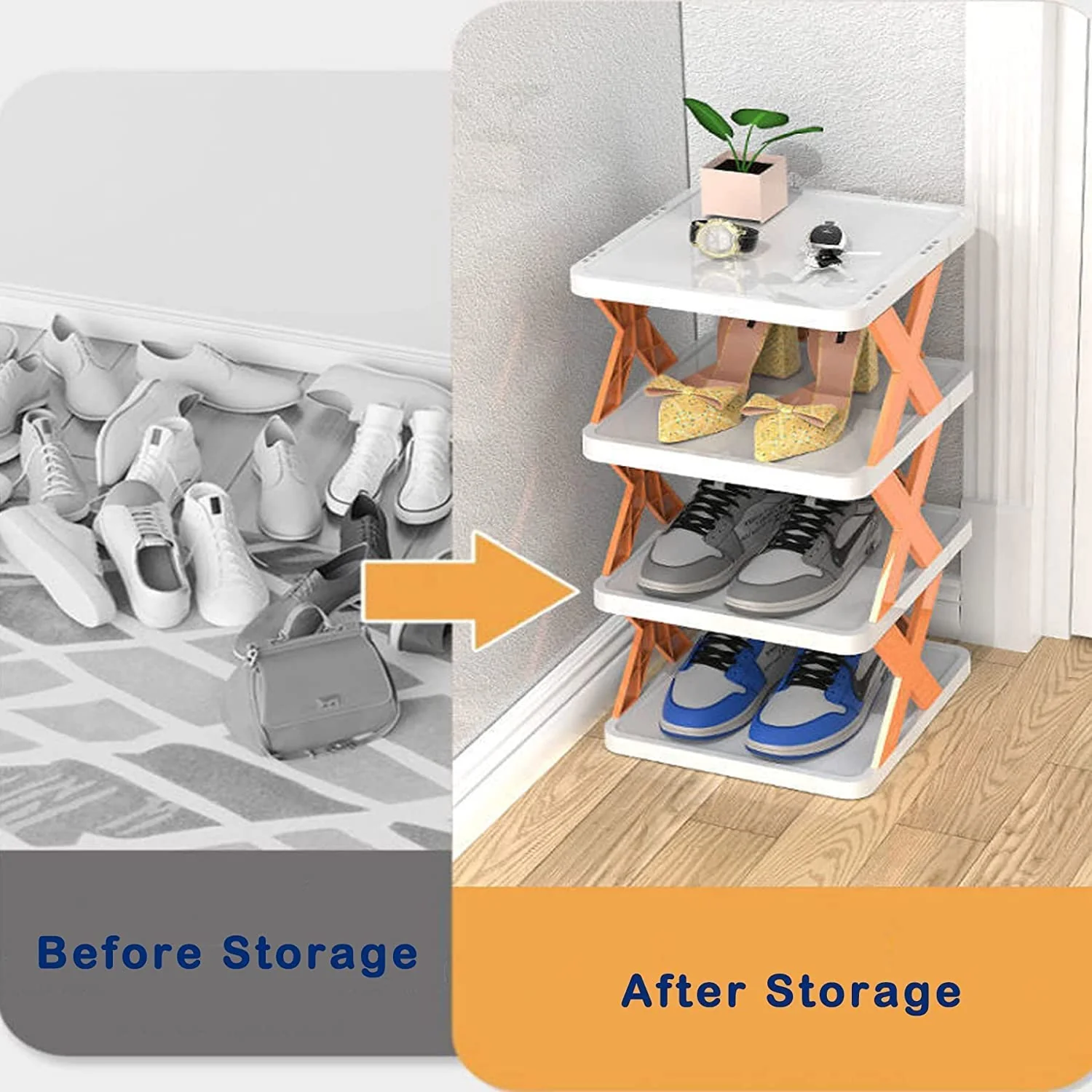 5-Layer Shoe Rack for Small Spaces & Easy Storage - Image 7