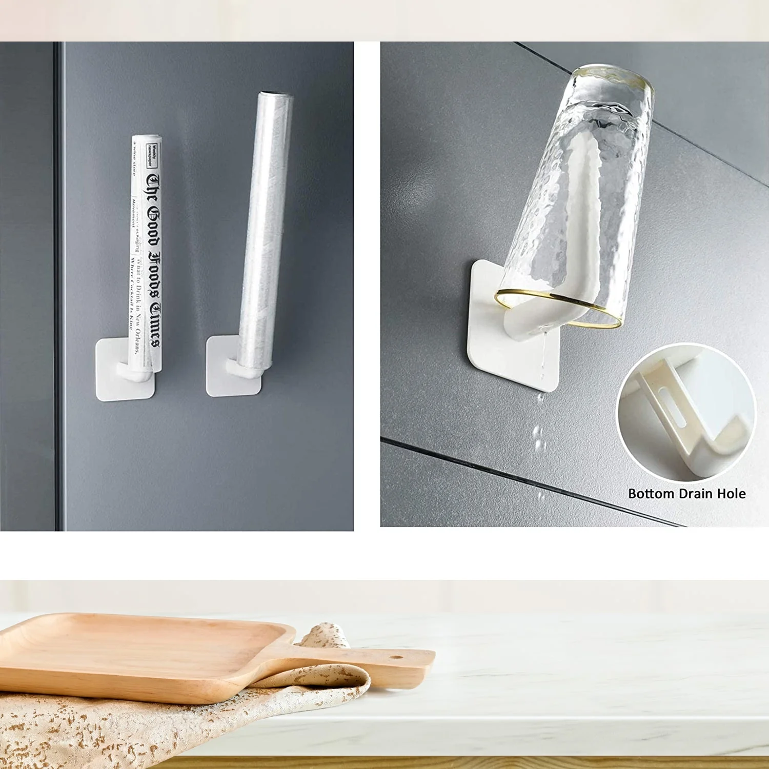 Multifunctional Adhesive Rack for Kitchen and Bathroom - Image 5