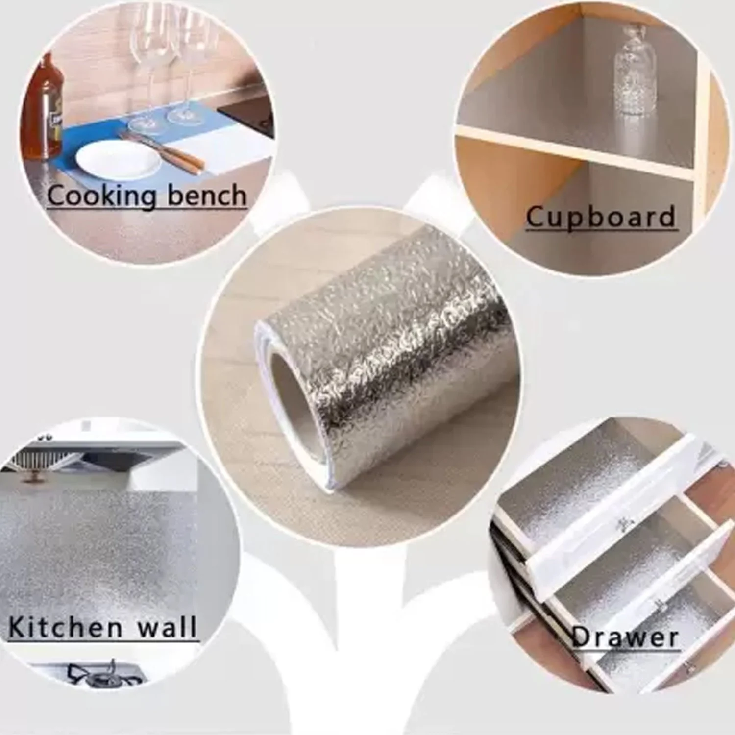 Aluminium foil for Kitchen and Aluminium Foil Paper Sticker Roll (60cmx2Meter) - Image 6