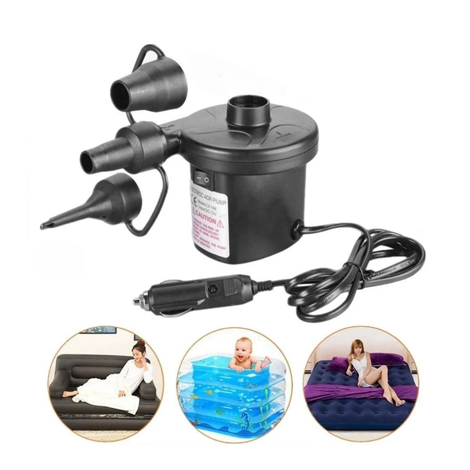 Multi-Purpose Electric Air Pump for Sofa & Pool (Quick Inflate/Deflate) - Image 6