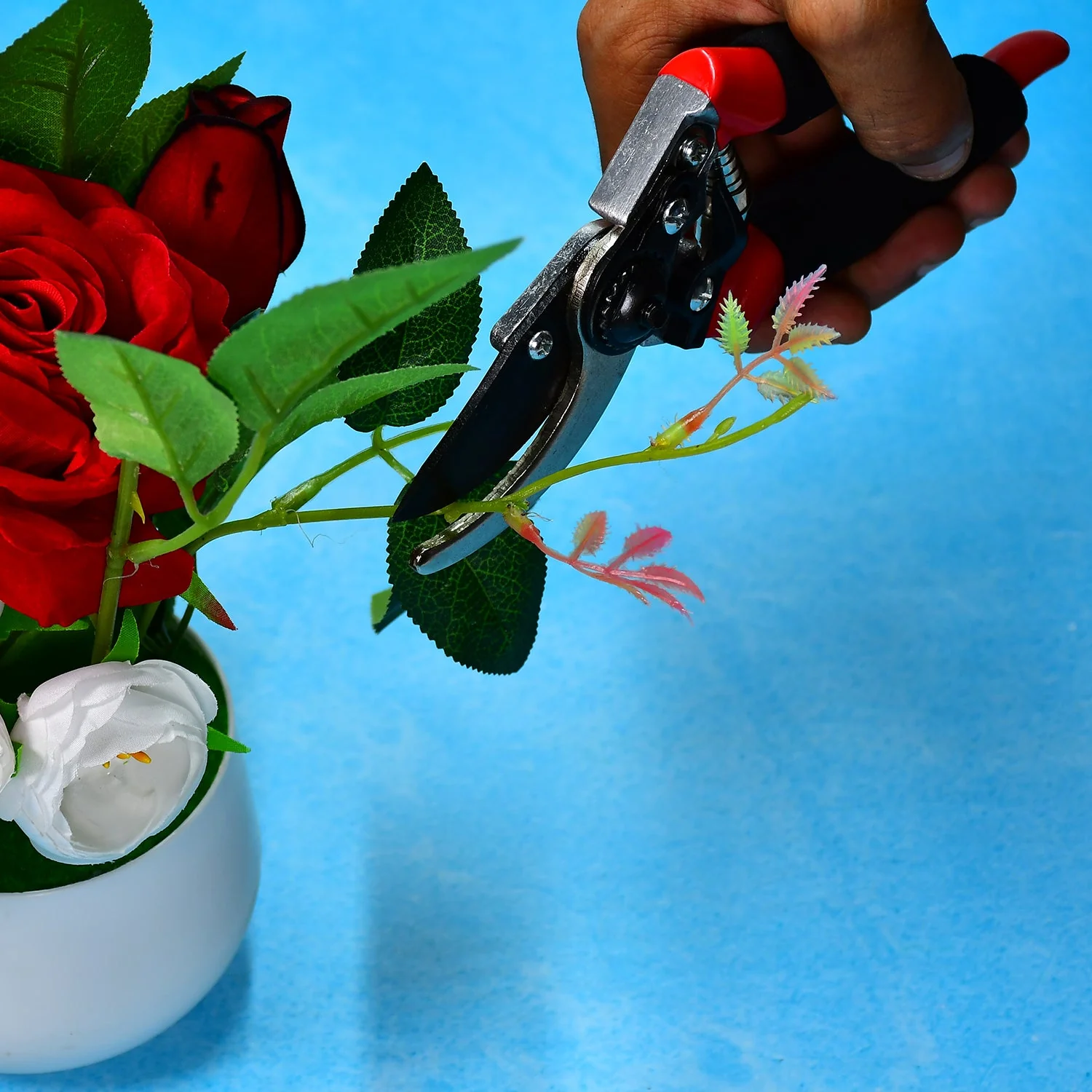 21Cm Red GARDEN SHEARS SHARP CUTTER PRUNERS SCISSOR, PRUNER. - Image 8