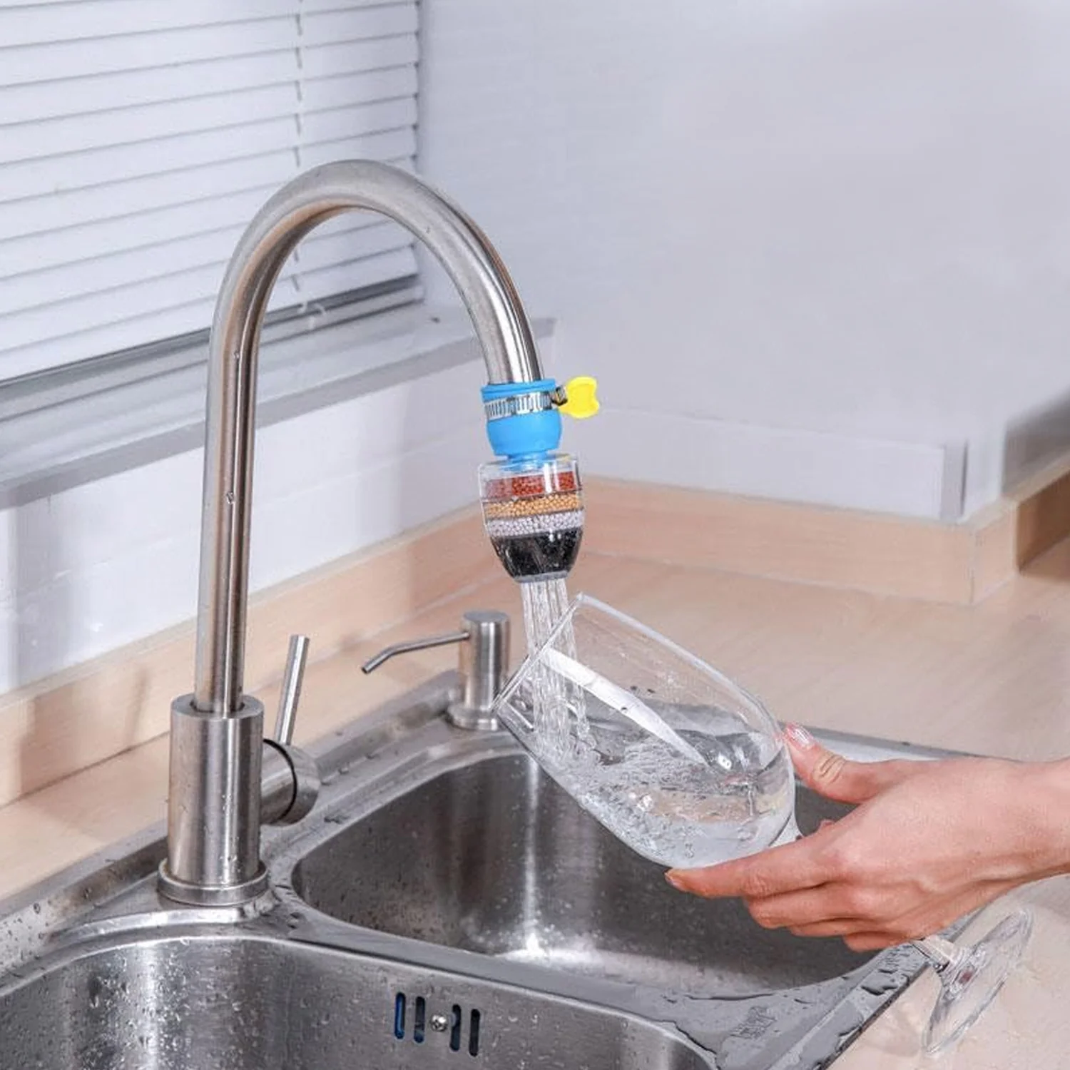 Water Faucet Clean Purifier Filter Cartridge Water Tap  Six Layer - Image 9