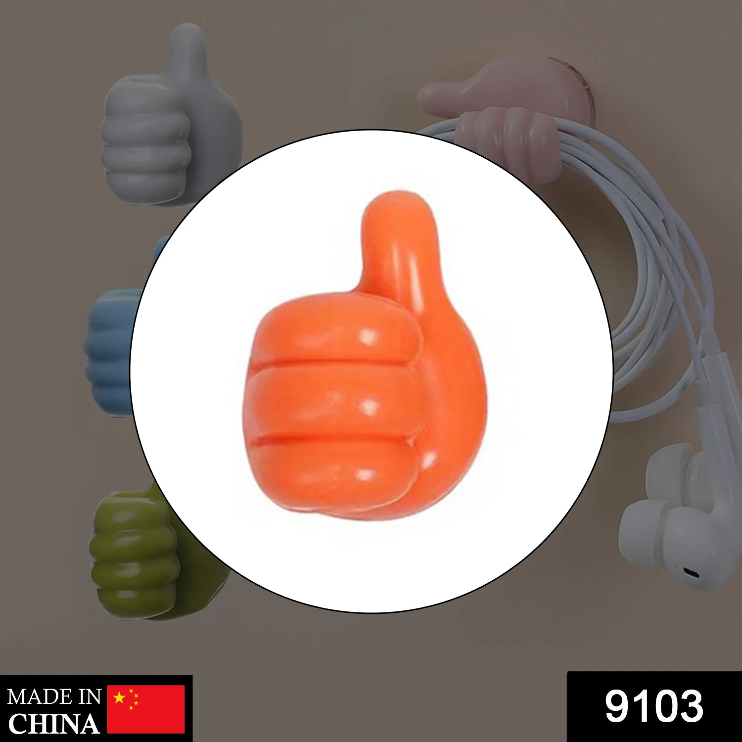 Multifunctional Multi functional Hand Shape Wall Clip Hanger Keys Cable Holder - Image 2