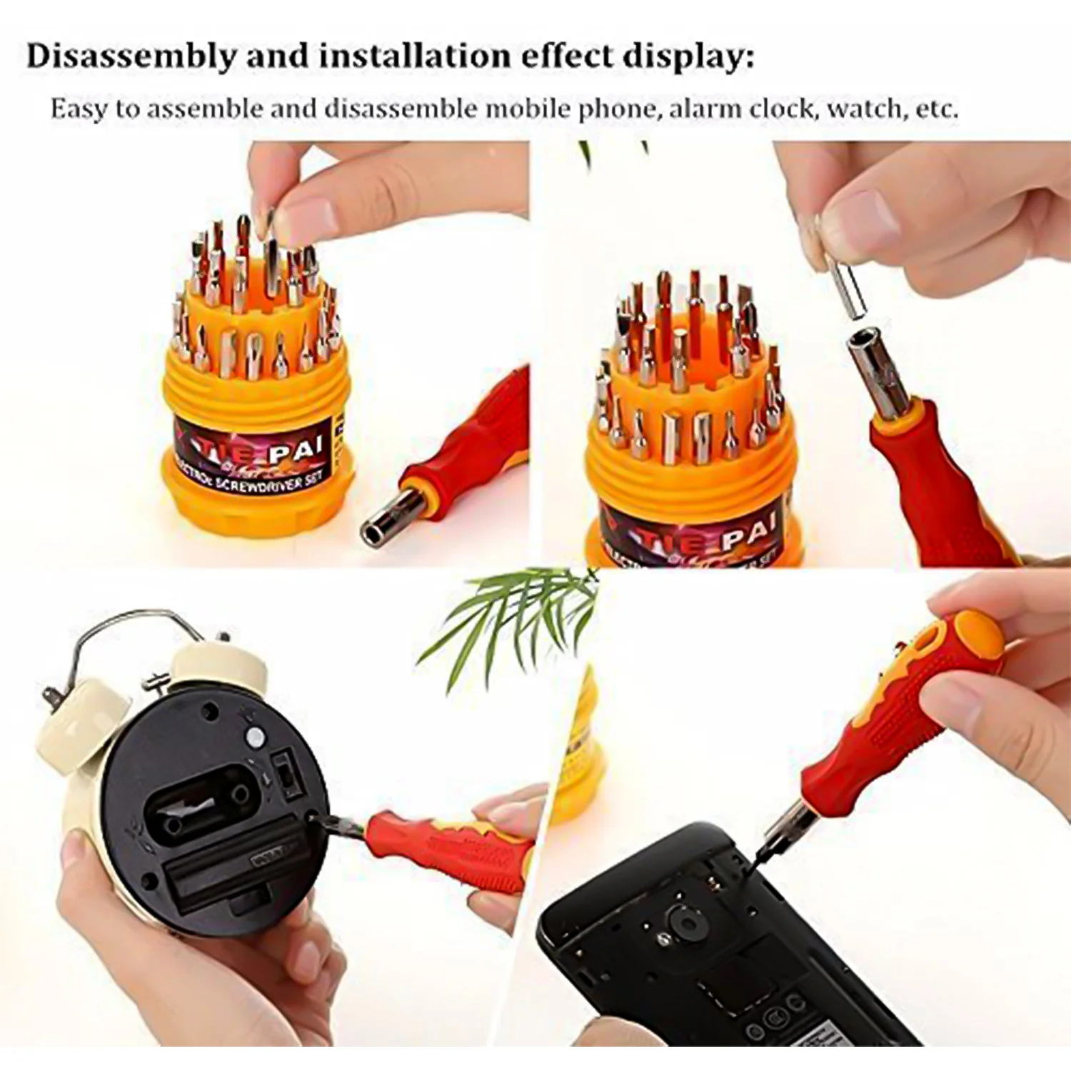 31in1 Magnetic Screwdriver Set with 30 Bits Professional Tool Kit (4 Pc Set) - Image 8