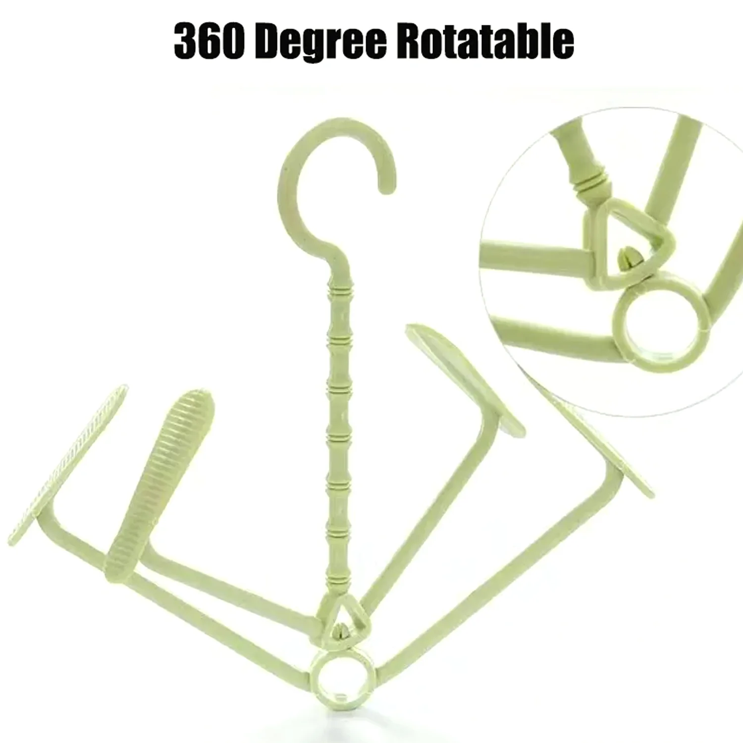 Hanging Shoe Rack Rotating Four Hooks Portable Drying Shoe Rack - Image 5