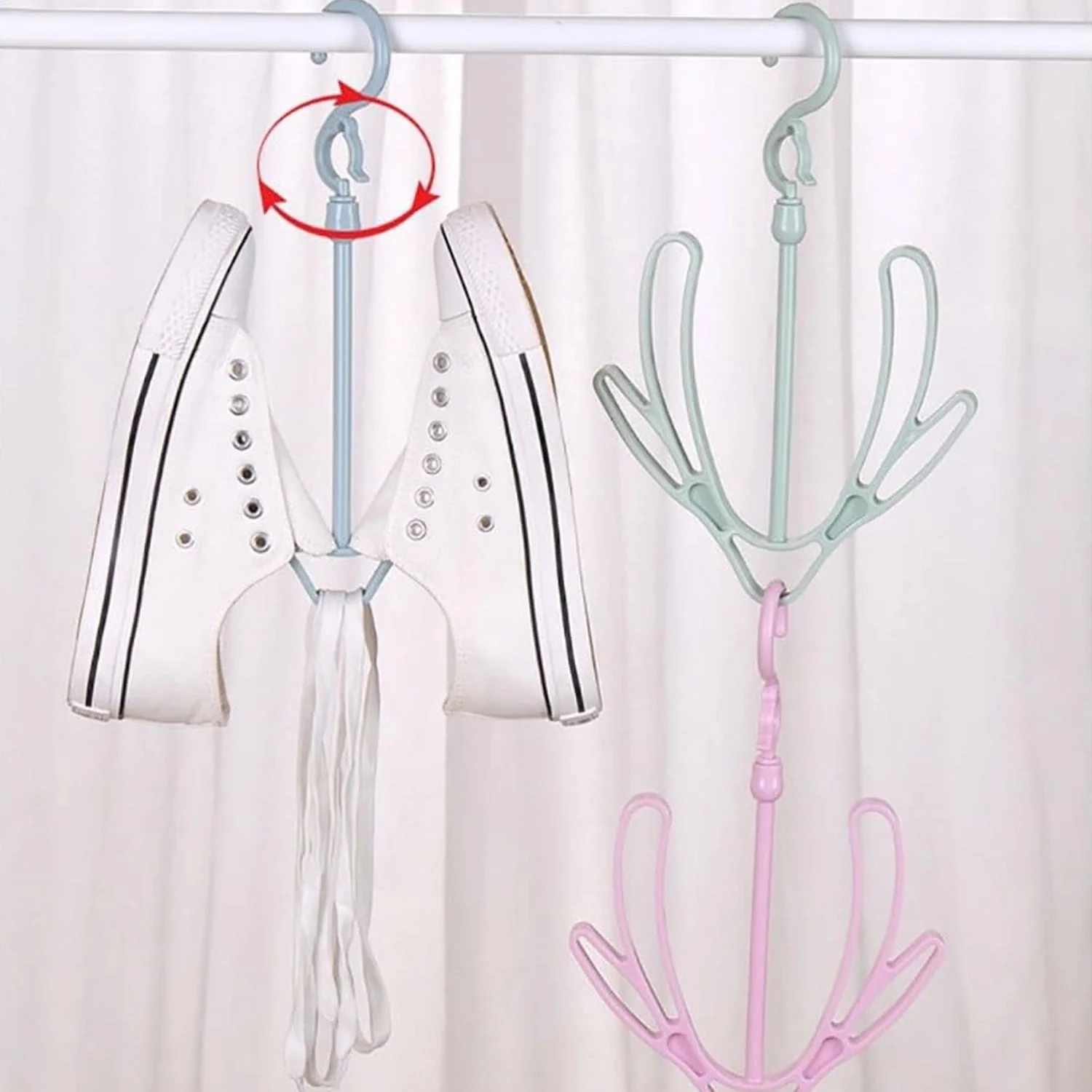 Shoes Drying Hanger, Rotatable Shoe Hanging Racks for Balcony Closet (1pc) - Image 6