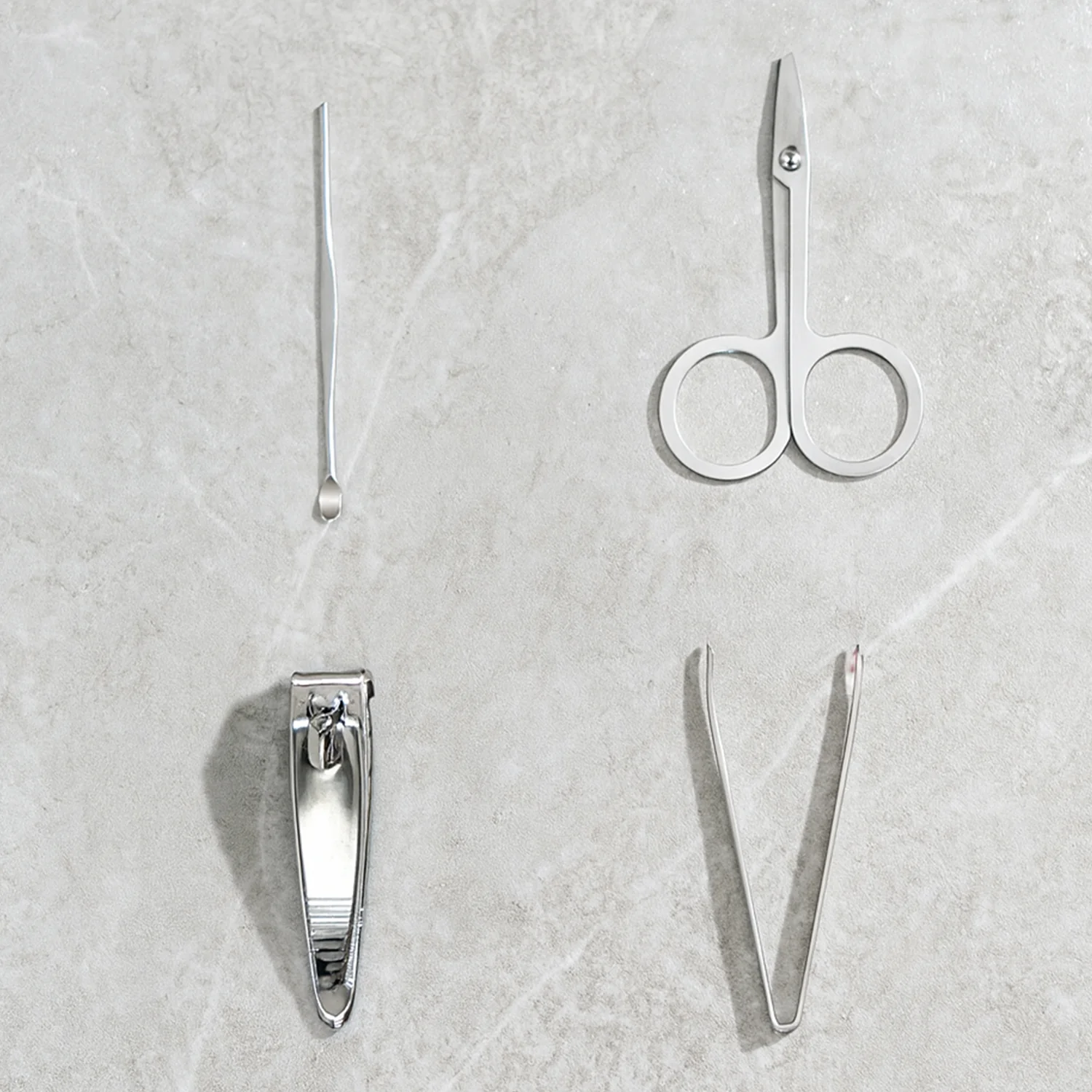 Mini Nail Clipper Set With Plastic Storage Case, (4 Pc Set) - Image 3