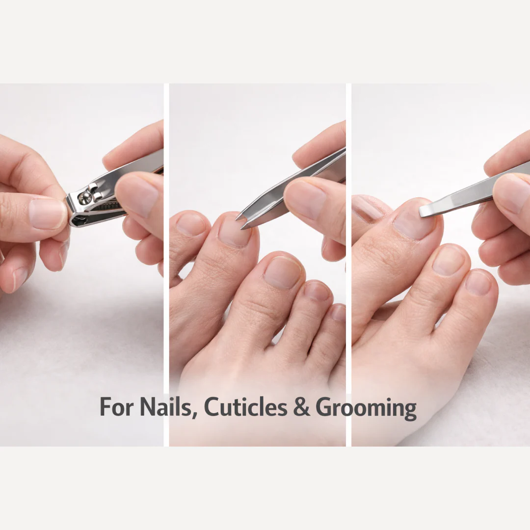 Mini Nail Clipper Set With Plastic Storage Case, (4 Pc Set) - Image 8