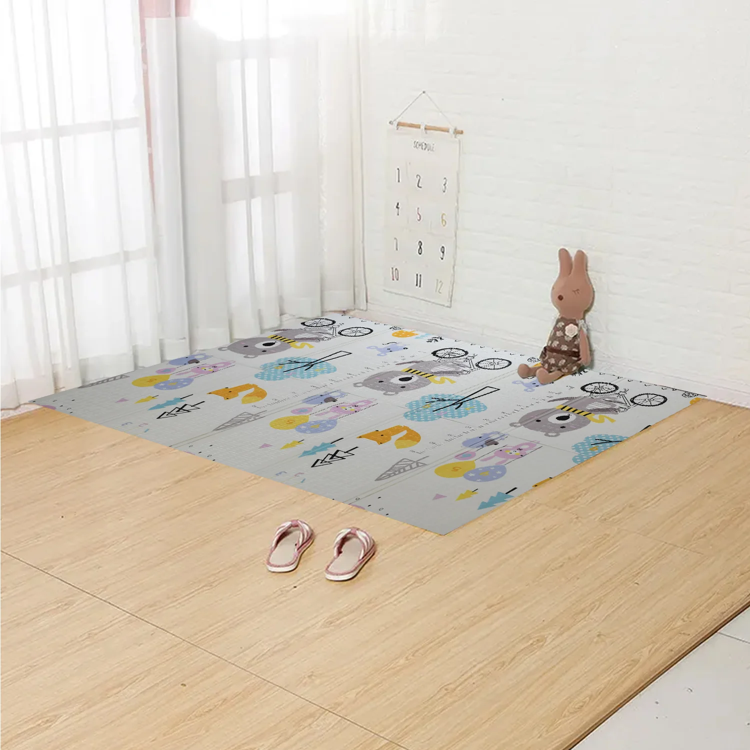 Baby Play Mat, Foam Play mat  Water-Proof Reversible Toxic Free (197x176 cm) - Image 4
