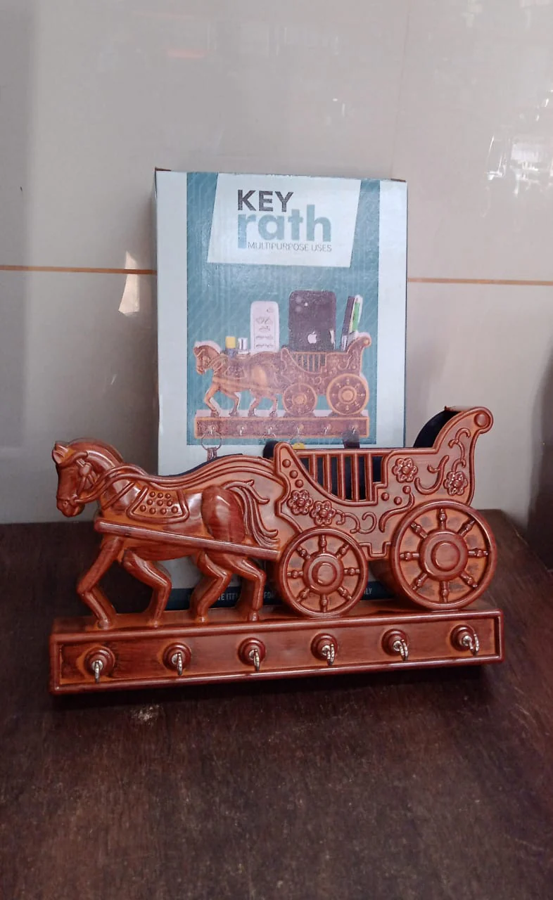 Plastic Rath Design Plastic 6 Hook Key Holder (1 Pc) - Image 7