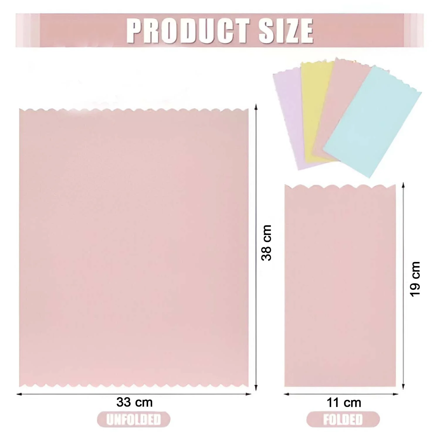 Multicolor Decorative Baking Paper Sheets (38 x 33 Cm / 200 Pc) - Image 6