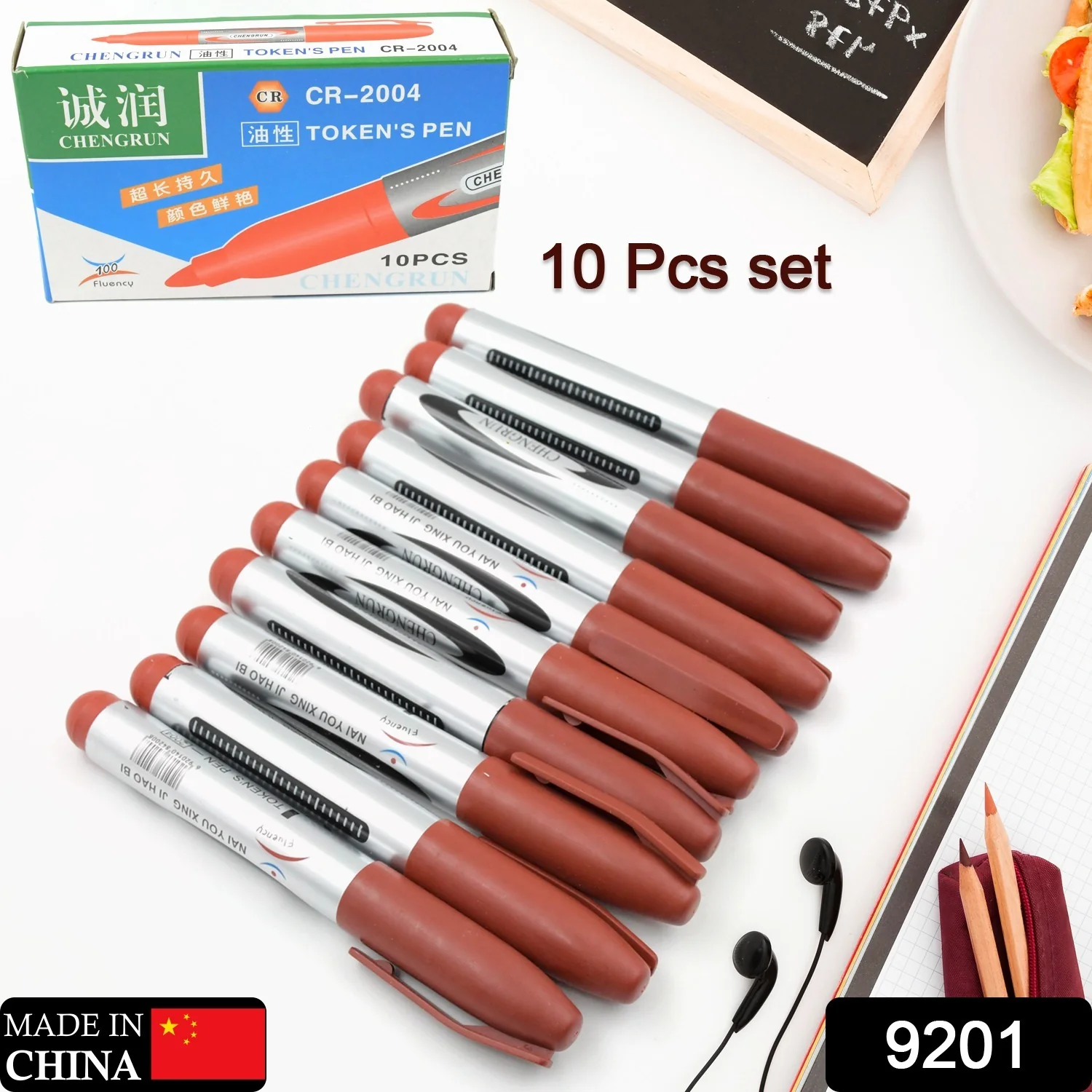 10Pc Marron Marker Permanent (10 Pc Set) - Image 2