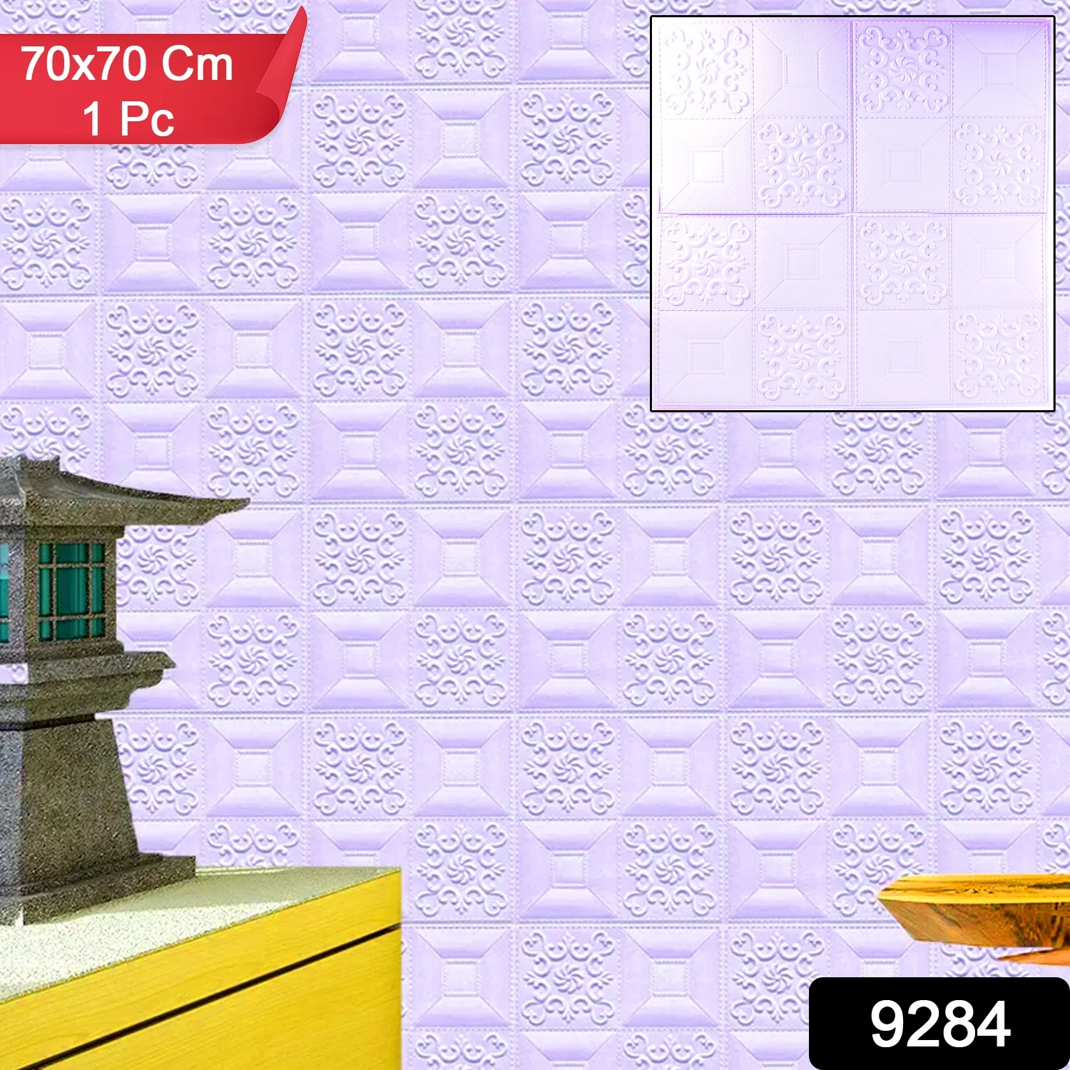 Wallpaper 3D Foam Wallpaper Sticker Panels (70 x 70 Cm / 1 Pc) - Image 2