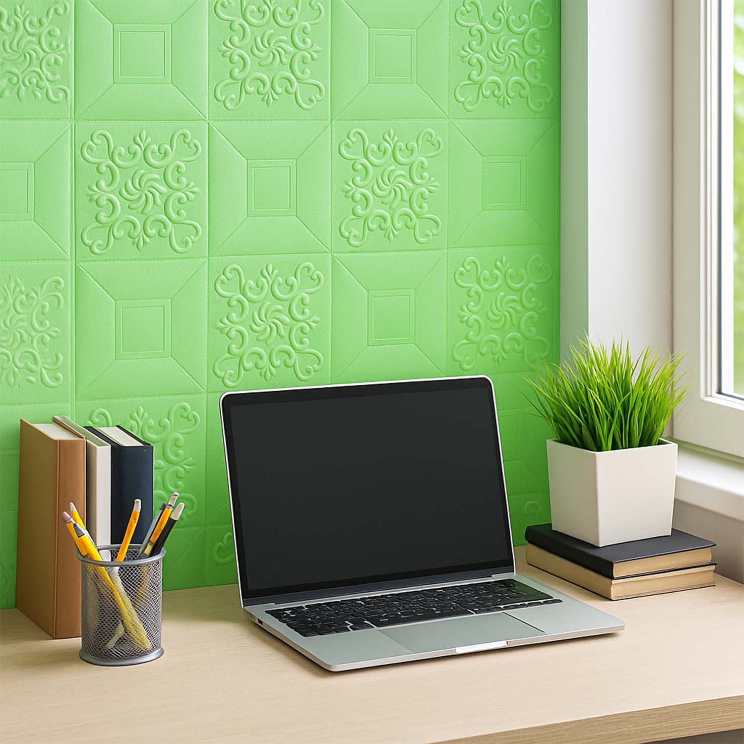 Wallpaper 3D Foam Wallpaper Sticker Panels (70 x 70 Cm / 1 Pc) - Image 3