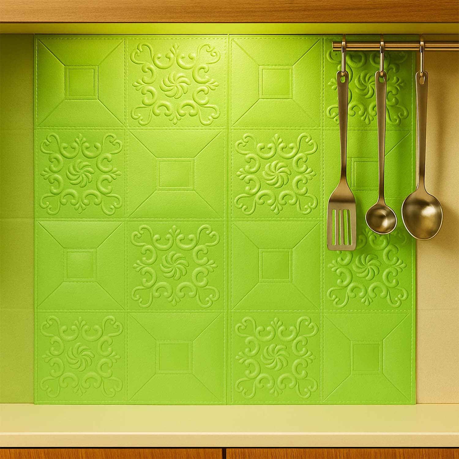 Wallpaper 3D Foam Wallpaper Sticker Panels (70 x 70 Cm / 1 Pc) - Image 4