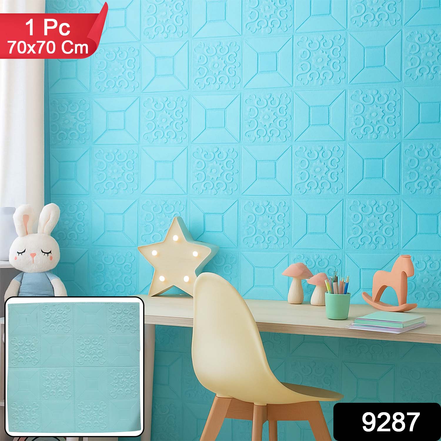 Wallpaper 3D Foam Wallpaper Sticker Panels (70 x 70 Cm / 1 Pc) - Image 2