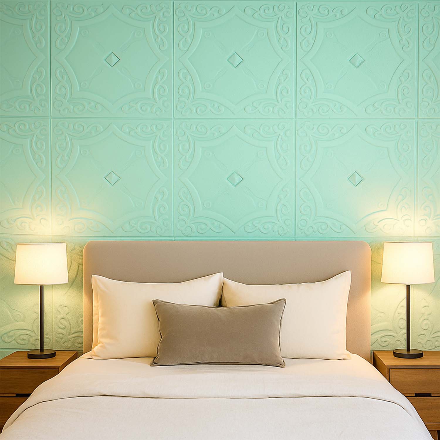 Wallpaper 3D Foam Wallpaper Sticker Panels (70 x 70 Cm / 1 Pc) - Image 3