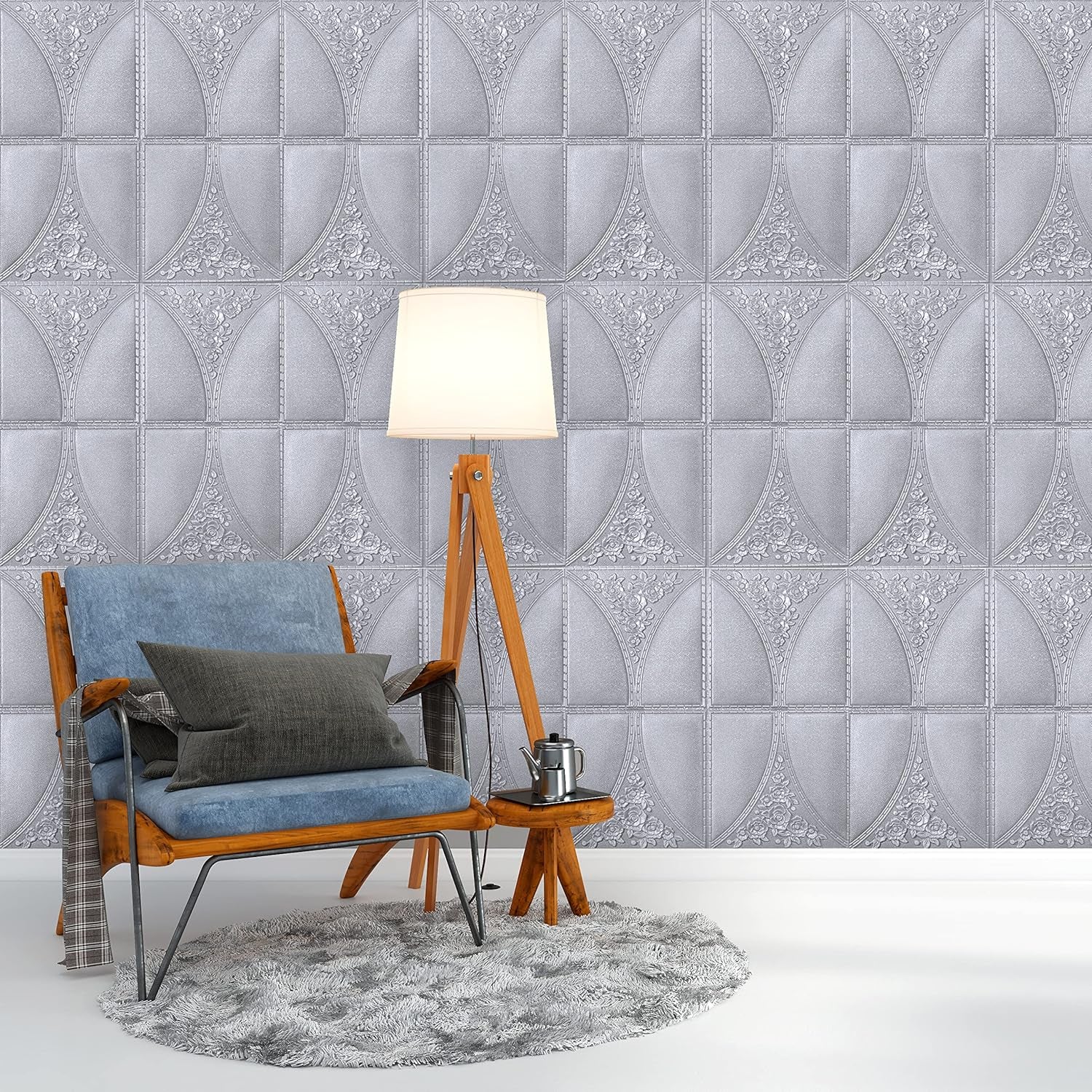 Wallpaper 3D Foam Wallpaper Sticker Panels (60 x 60 Cm / 1 Pc) - Image 6