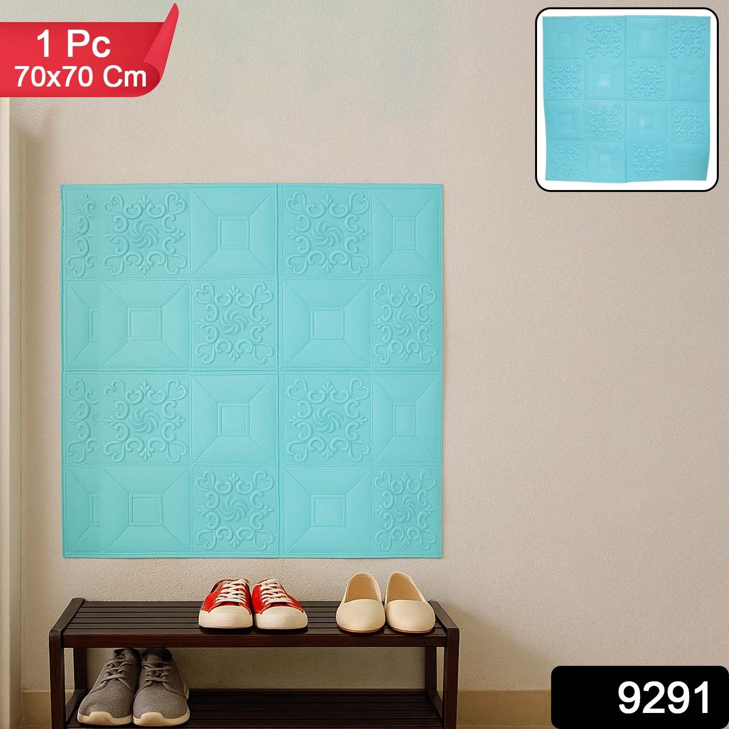 Wallpaper 3D Foam Wallpaper Sticker Panels (70 x 70 Cm / 1 Pc) - Image 2