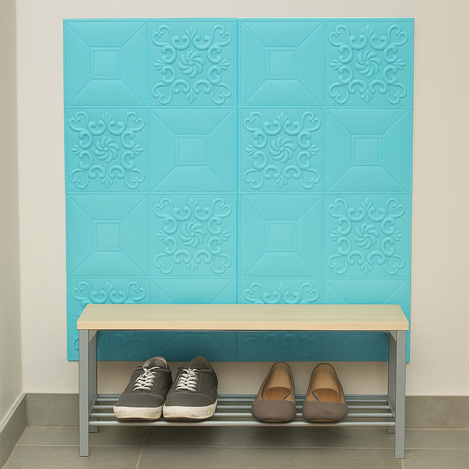 Wallpaper 3D Foam Wallpaper Sticker Panels (70 x 70 Cm / 1 Pc) - Image 4